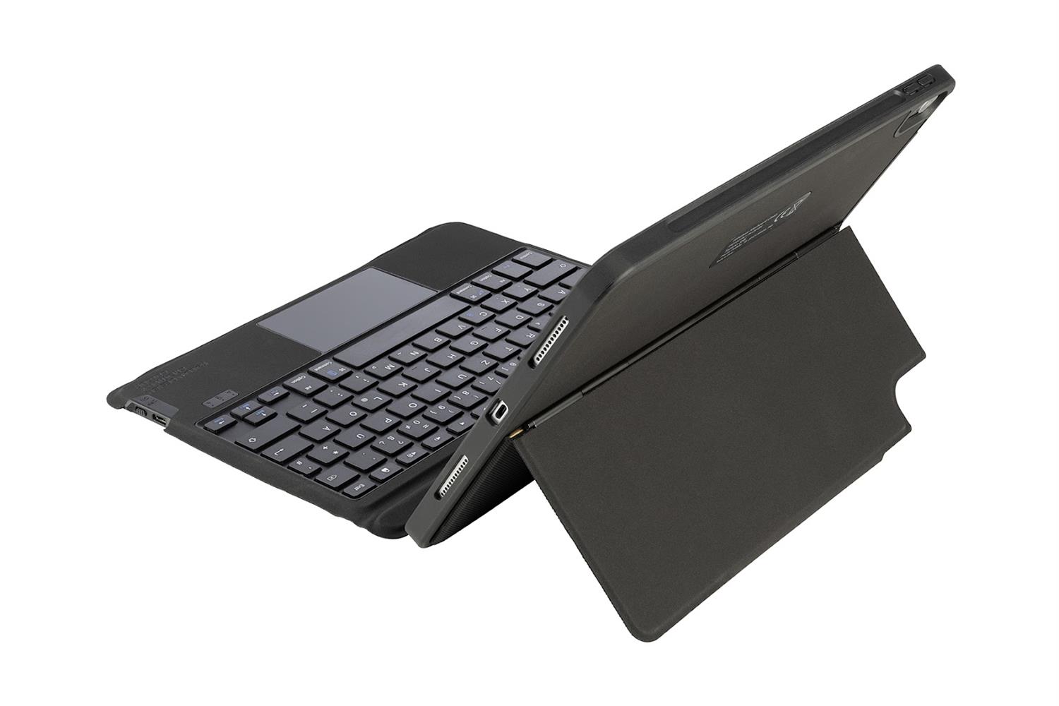 Tucano Tasto, Ultraschutzcase mit Tastatur für iPad Air 10,9 (2020, 2022), iPad Pro 11 (2020, 2022) - Schwarz