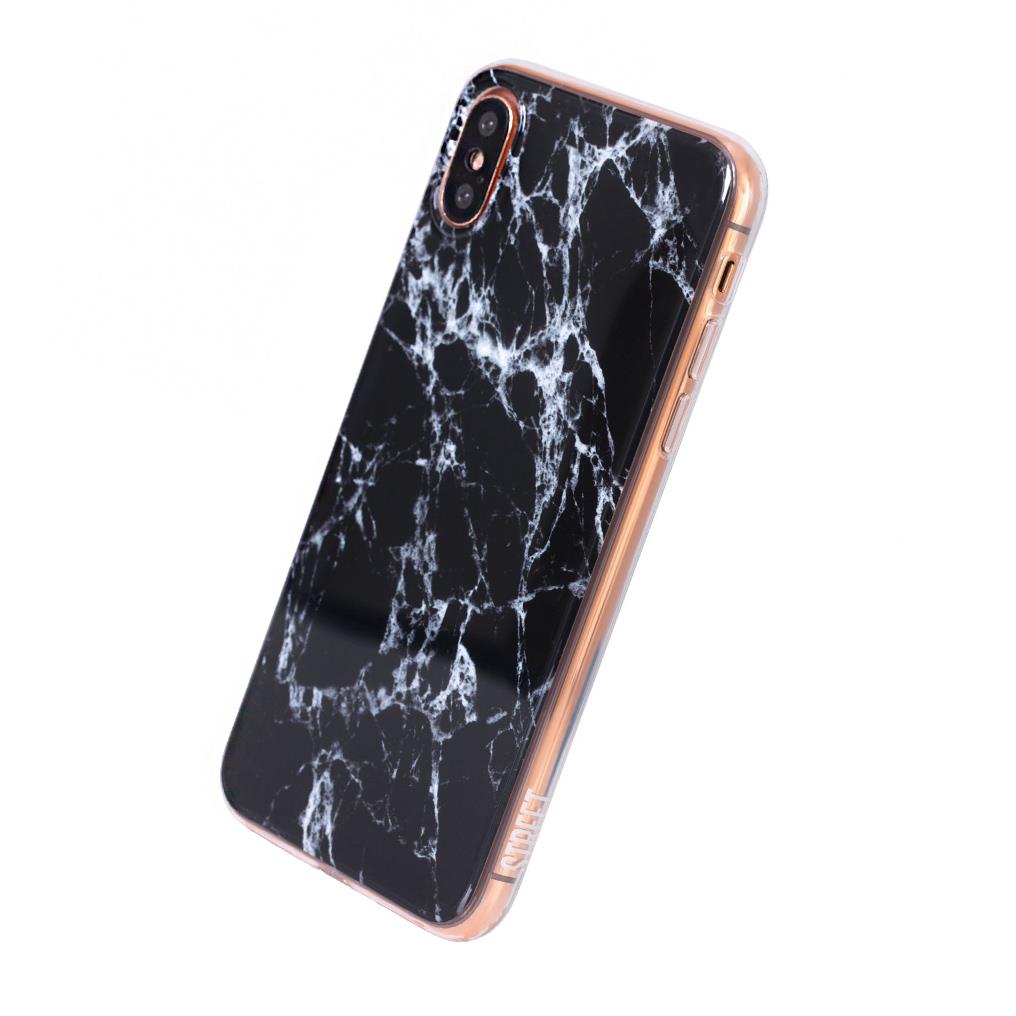 Uunique Street Marmor - Silikon Hülle - Apple iPhone X - Metallic