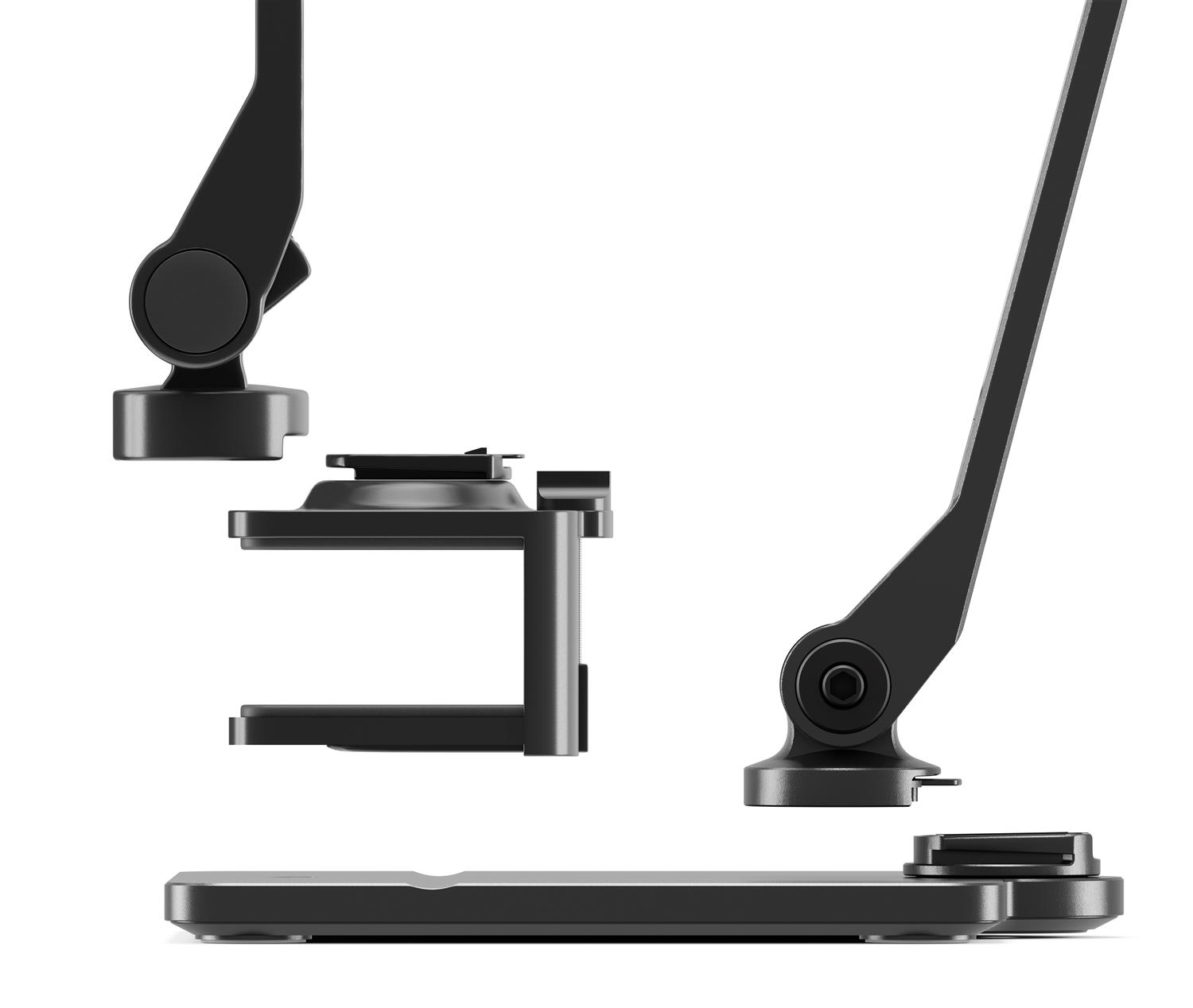 Twelve South HoverBar Duo with Snap adjustable holder for iPad, tablets - Black