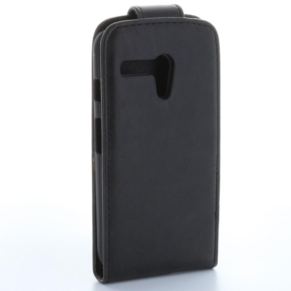 Flip Tasche für Motorola Moto G in Schwarz
