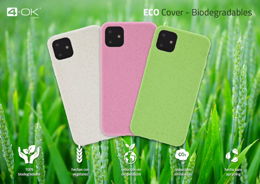 4-OK ECO Cover Biodegradable Hülle für Apple iPhone 11 - Light Green (Grün)