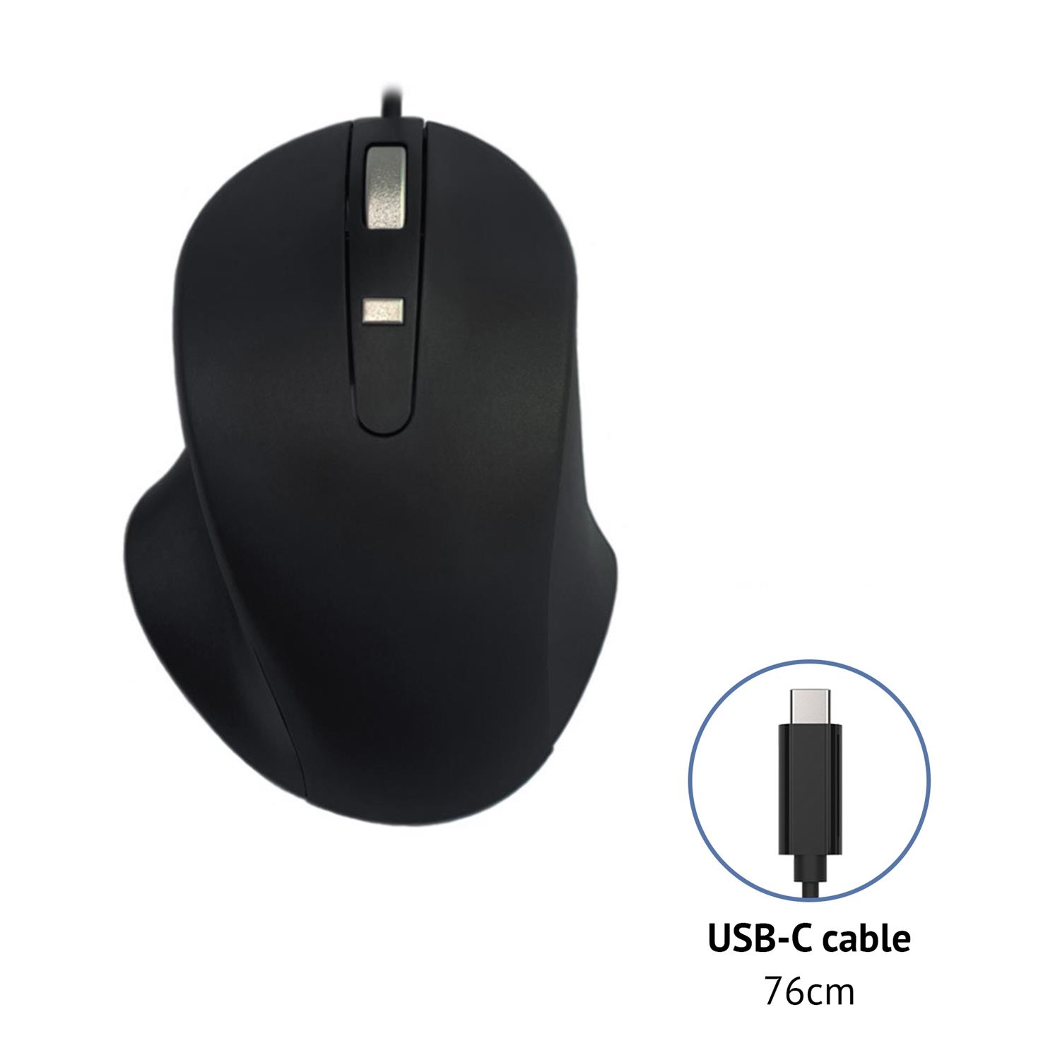 Matias USB-C mouse made of PBT, wired, black