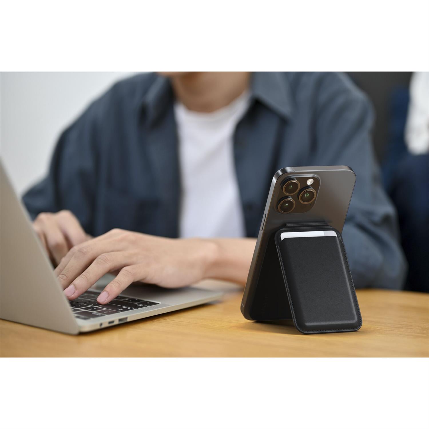 Satechi Magnetic Wallet Stand - Schwarz