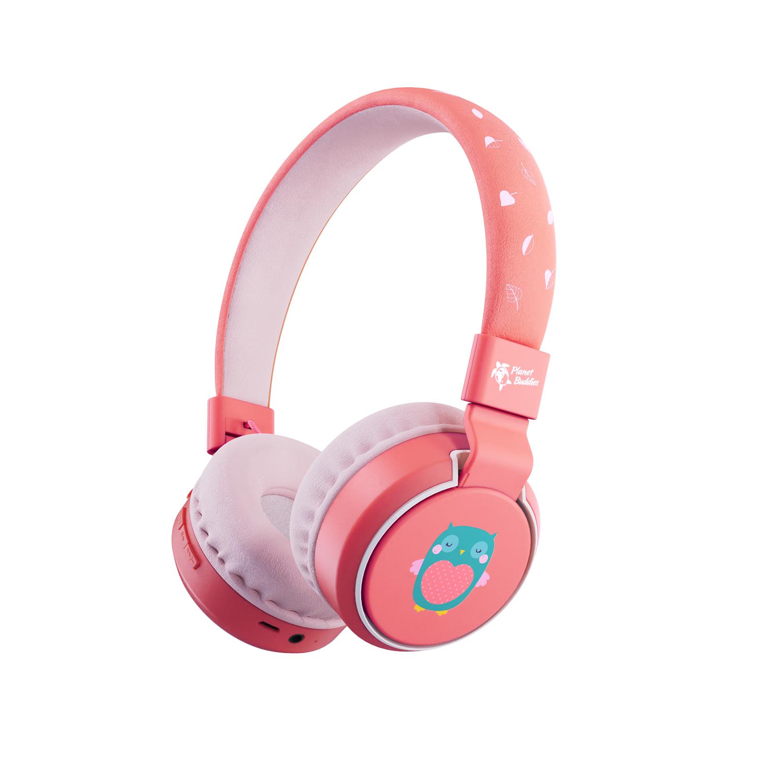 Planet Buddies Owl Wireless Headphones V3 - pink