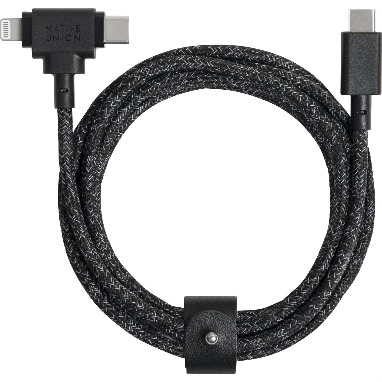 Native Union Belt Cable Duo USB-C auf USB-C/Lightning - Cosmos - 1,5m