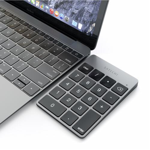 Satechi Slim Wireless Keypad - Space Gray (Grau)