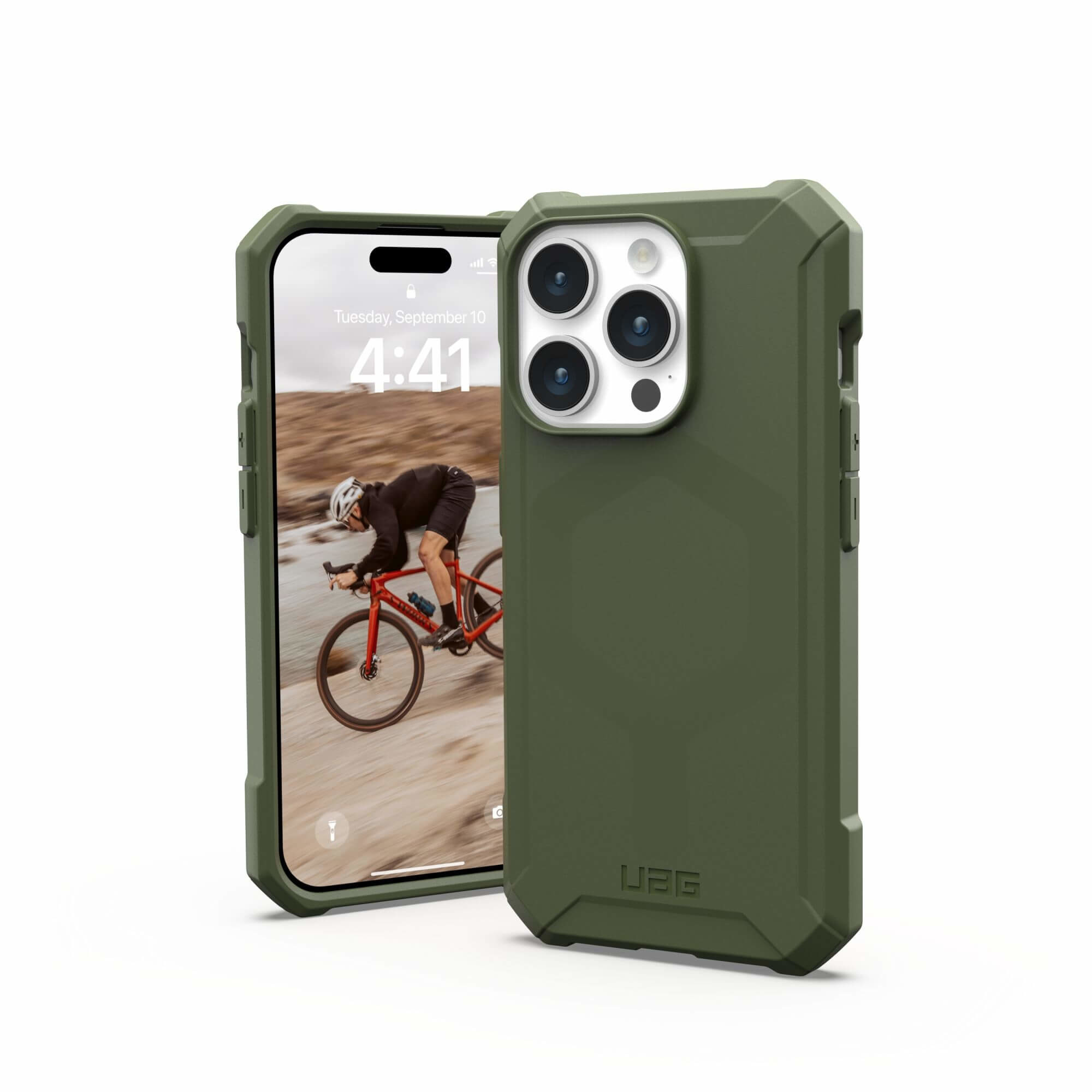 Urban Armor Gear UAG Essential Armor MagSafe Case for iPhone 15 Pro - olive drab