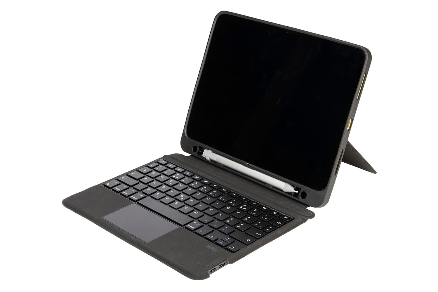 Tucano Tasto, Ultraschutzcase mit Tastatur für iPad Air 10,9 (2020, 2022), iPad Pro 11 (2020, 2022) - Schwarz