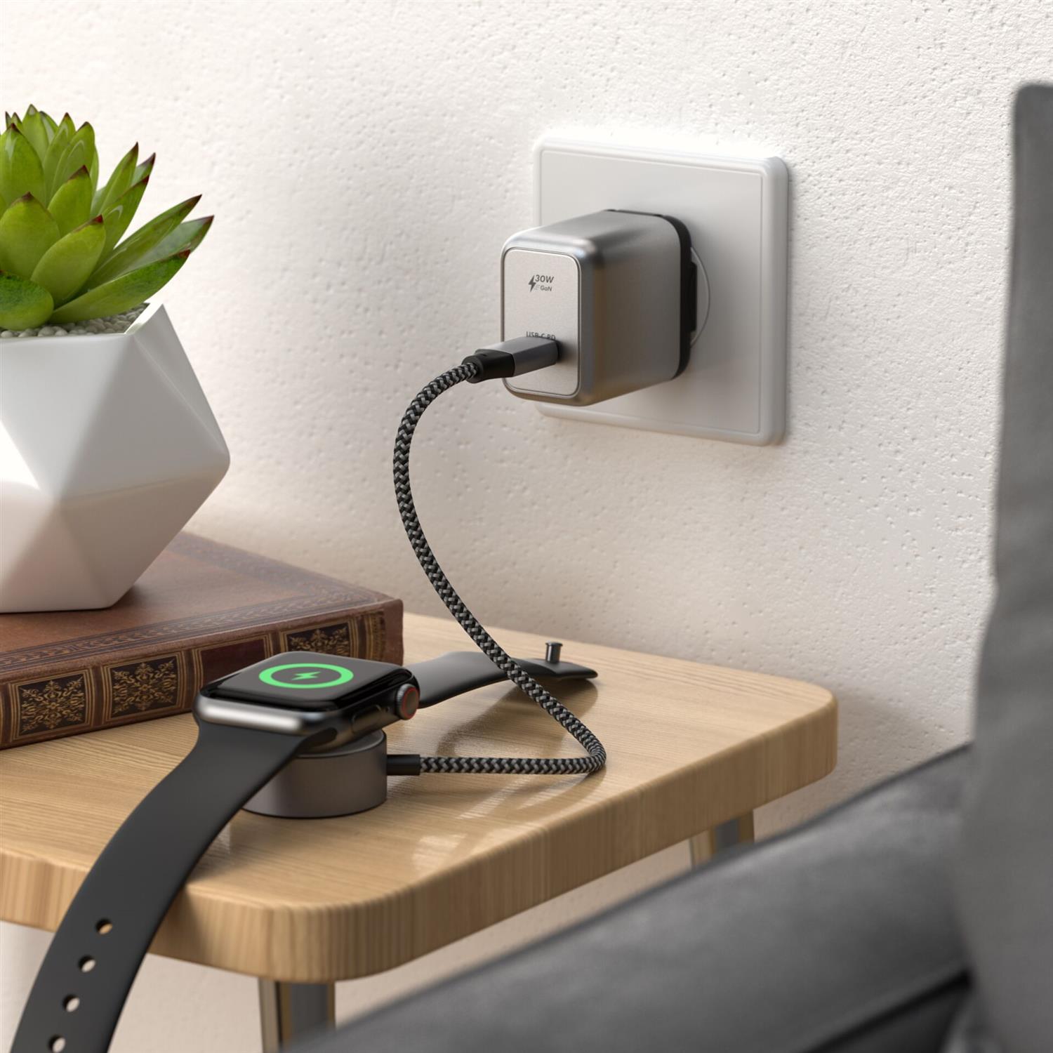 Satechi USB-C Magnetic Charging Cable Ladekabel für Apple Watch