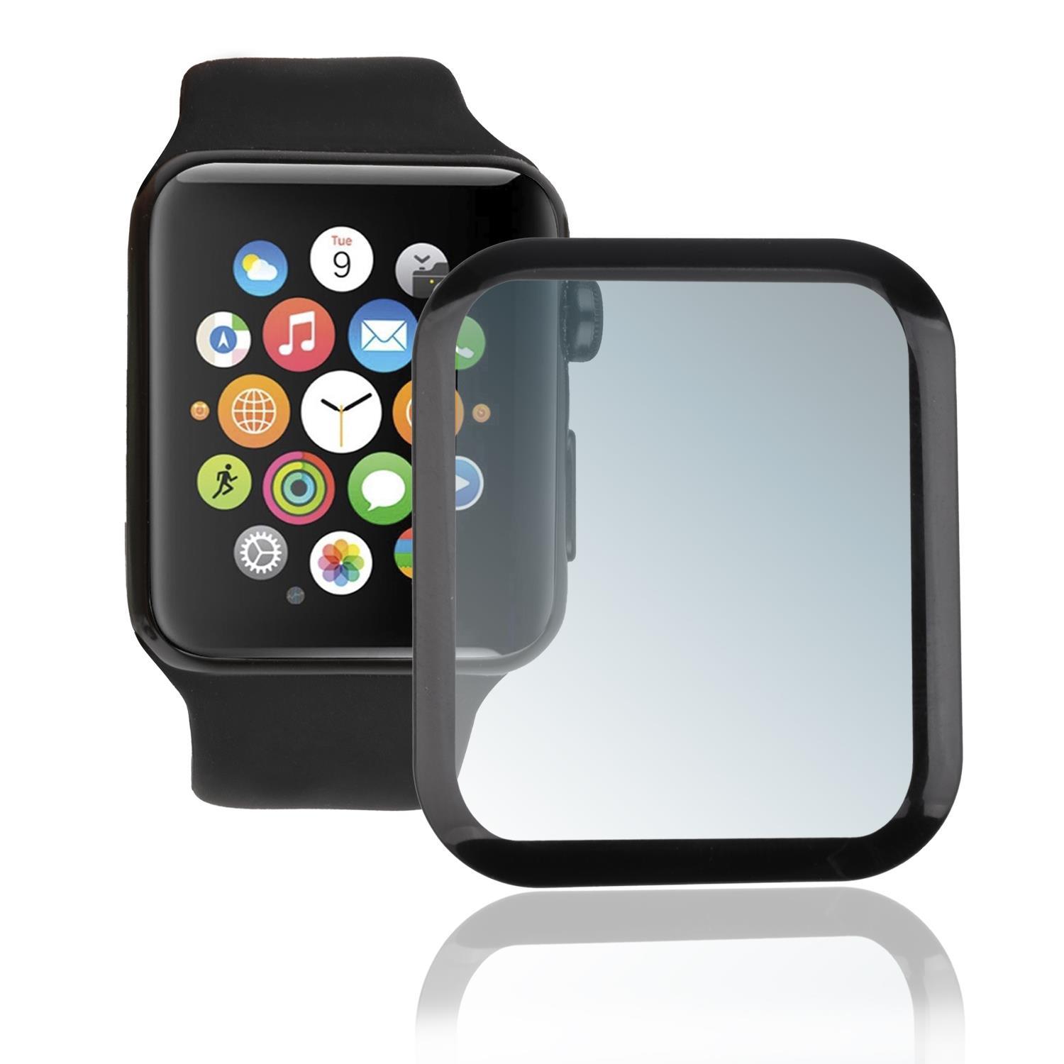 4smarts Second Glass Curved Colour Frame für Apple Watch Series 5 / 4 (40 mm) - Schwarz