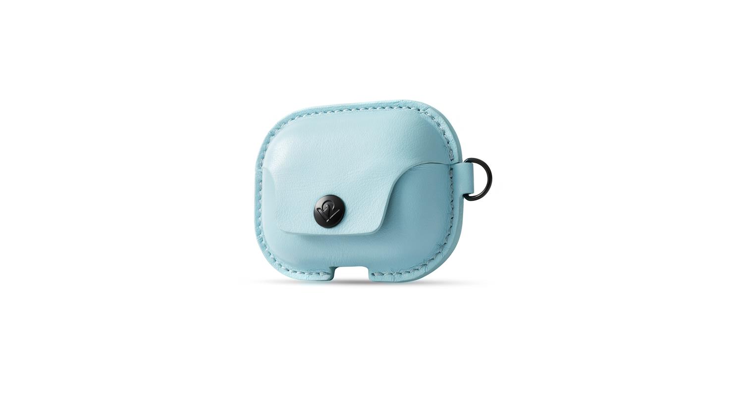 Twelve South AirSnap Pro - Leather case for Apple Airpod Pro - slate blue (gray-blue)