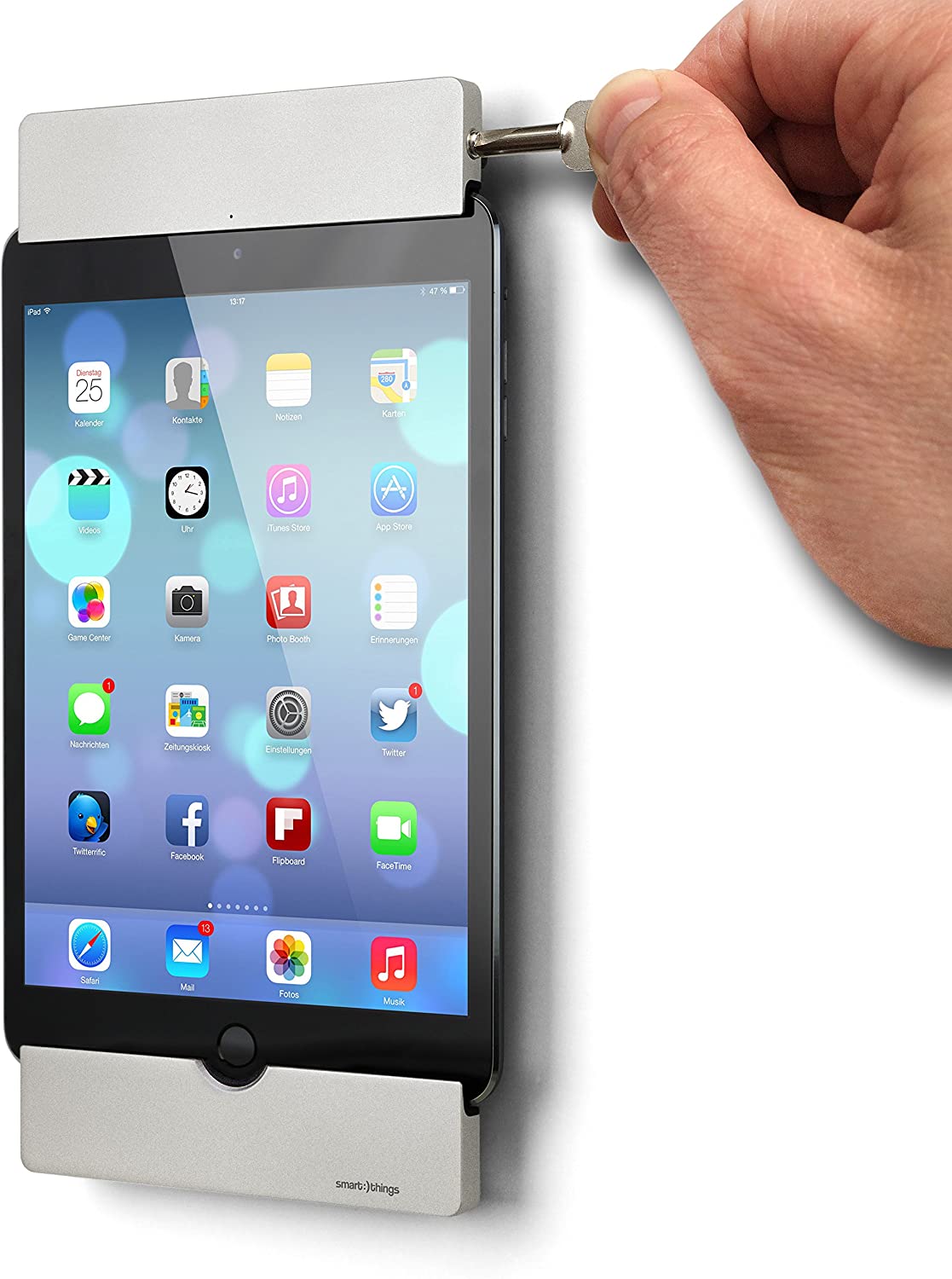 smart things sDock mini4 s18 Wandhalterung/Ladestation /Fotorahmen für iPad Mini 4,5 - Schwarz