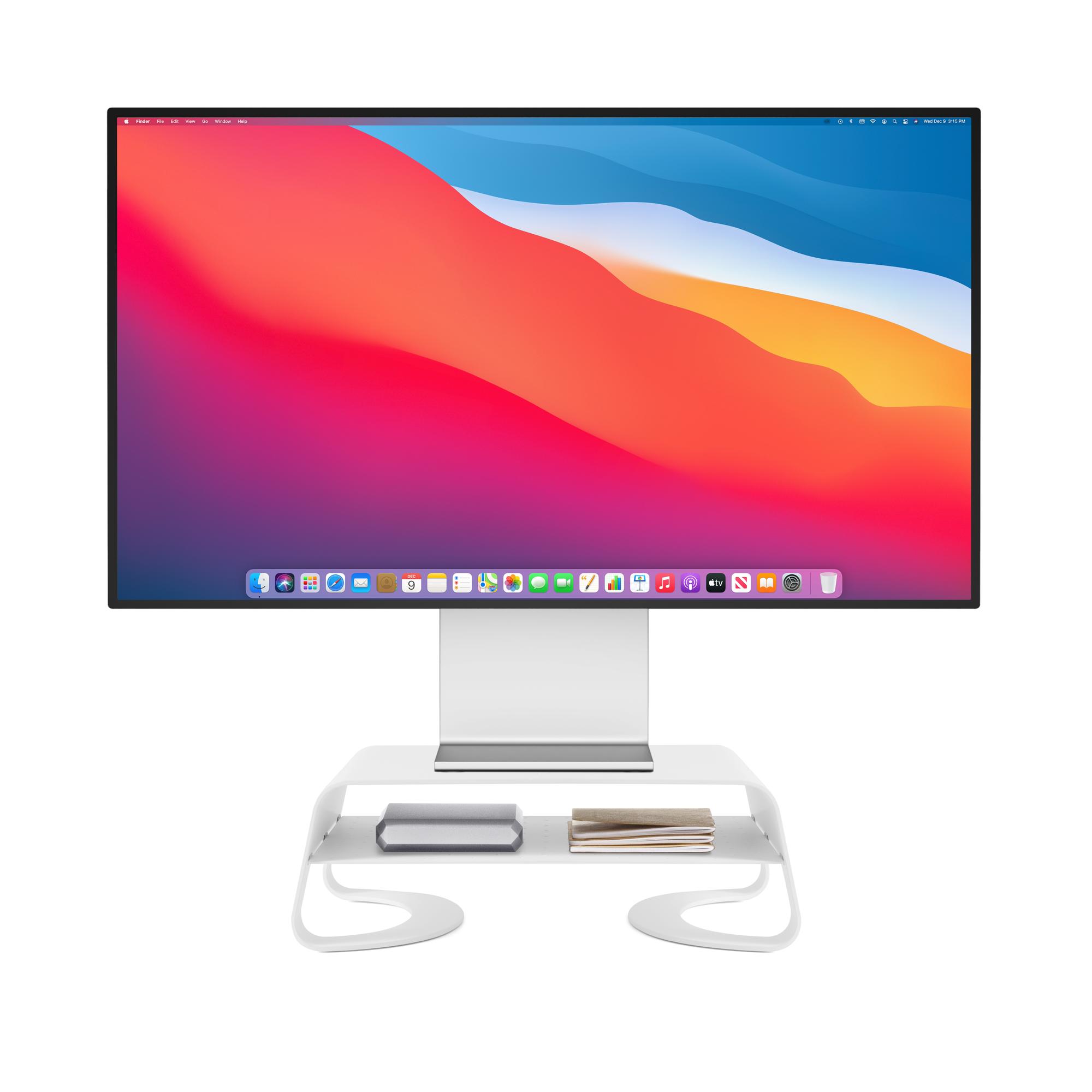 Twelve South Curve Riser Desktop Stand for Monitor and iMac - White