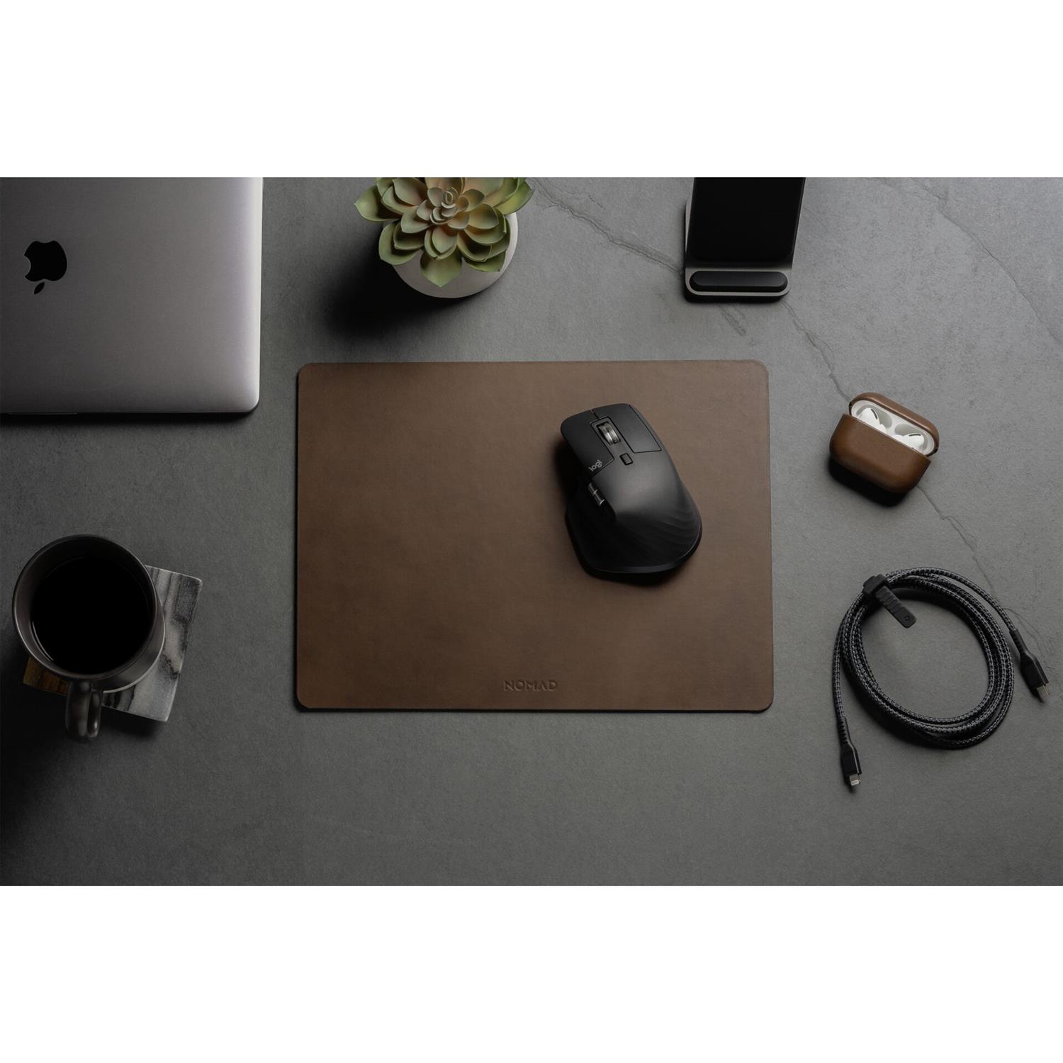 Nomad Mousepad Leather 16-Inch - Rustic Brown