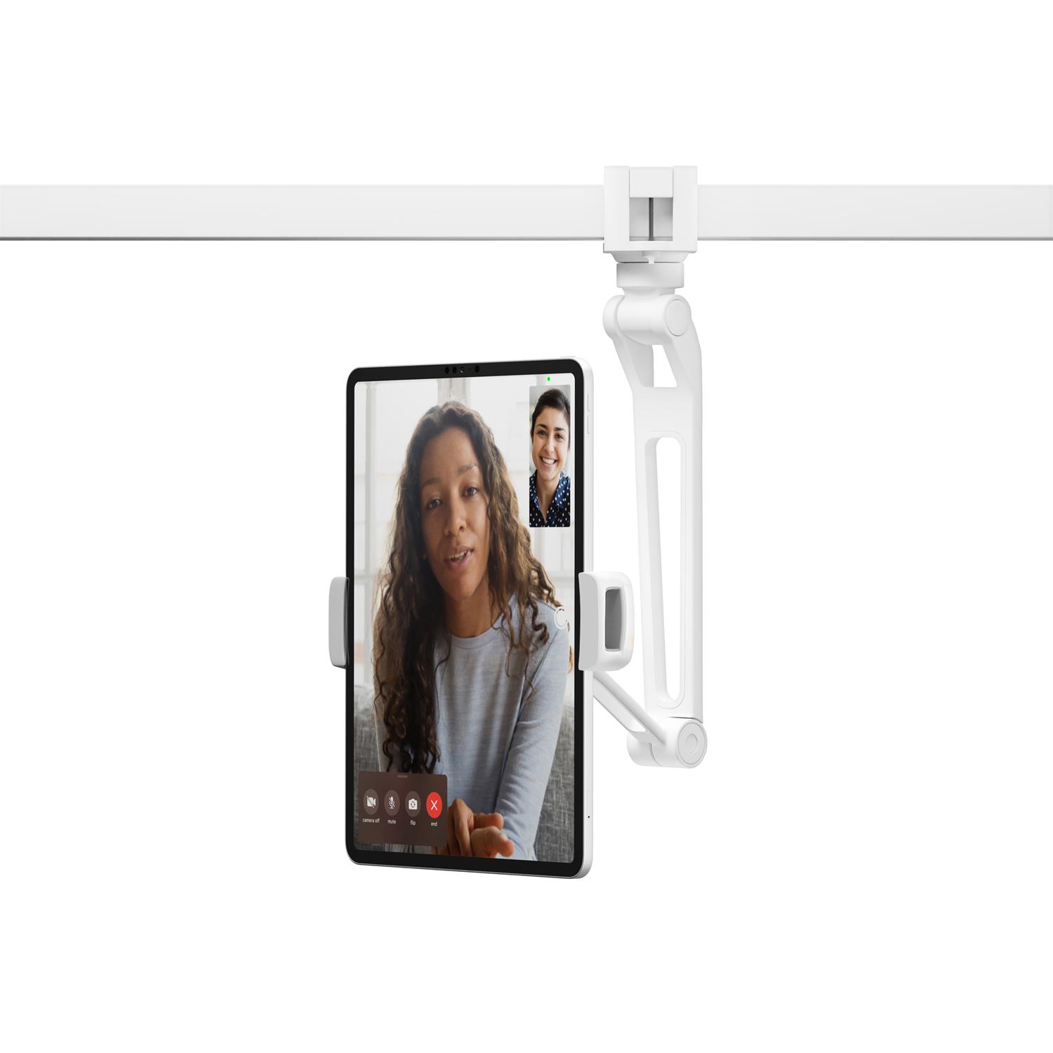 Twelve South HoverBar Duo with Snap adjustable holder for iPad, tablets - White