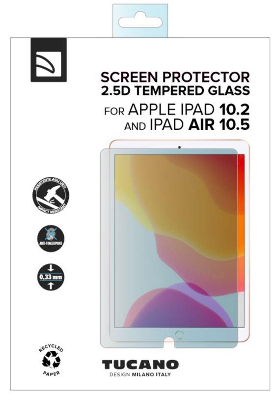 Tucano Schutzfolie aus gehärtetem Glas für das iPad 10,2 / iPad Air 10,5 - Glasklar