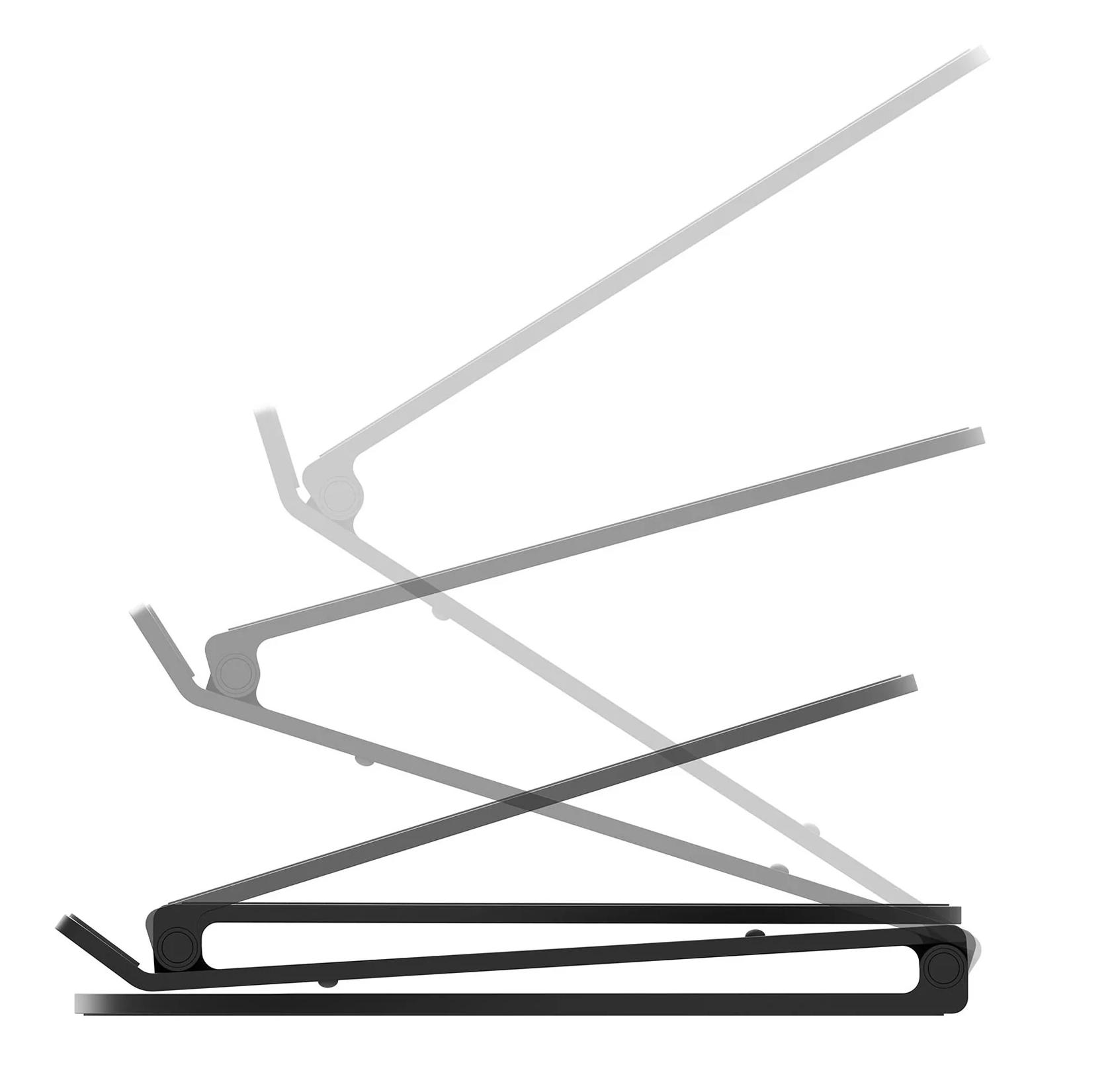 Twelve South Curve Flex Adjustable Aluminum Stand for MacBook, Notebooks - Black
