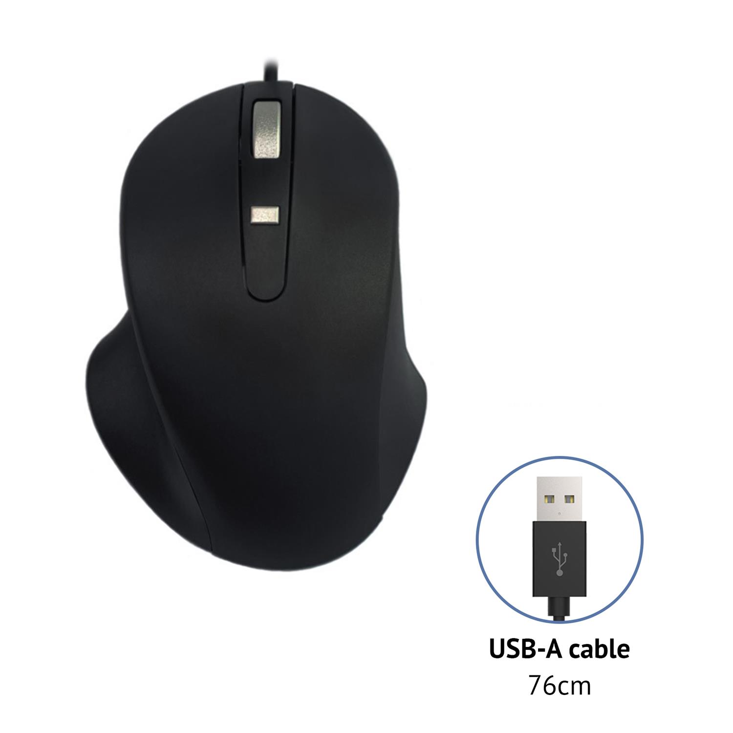 Matias USB-A mouse made of PBT, wired - black