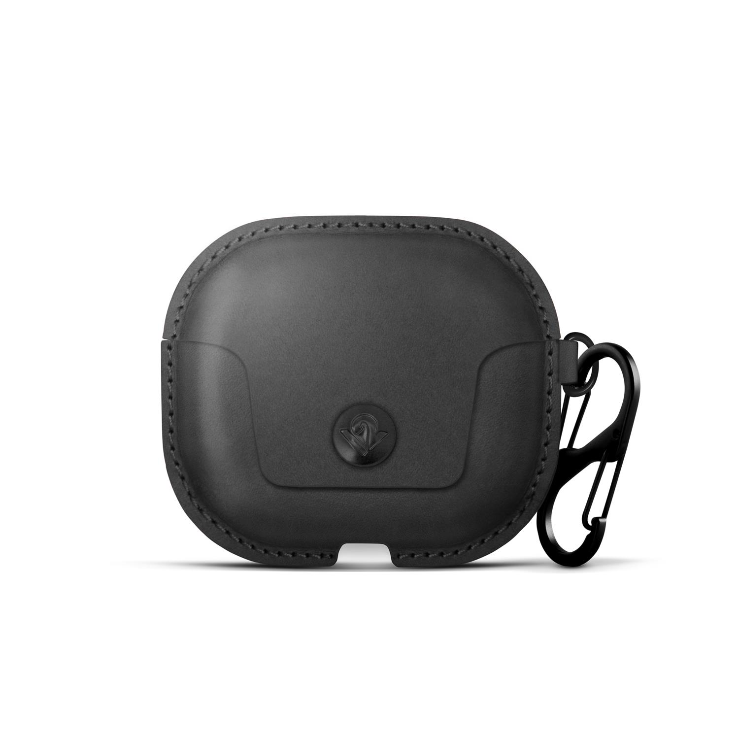 Twelve South AirSnap Leather Case for Apple Airpods Gen3 - Black