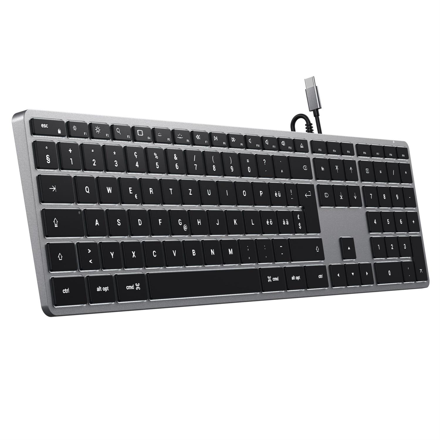 Satechi Slim W3 USB-C Wired Keyboard-CH (Swiss)