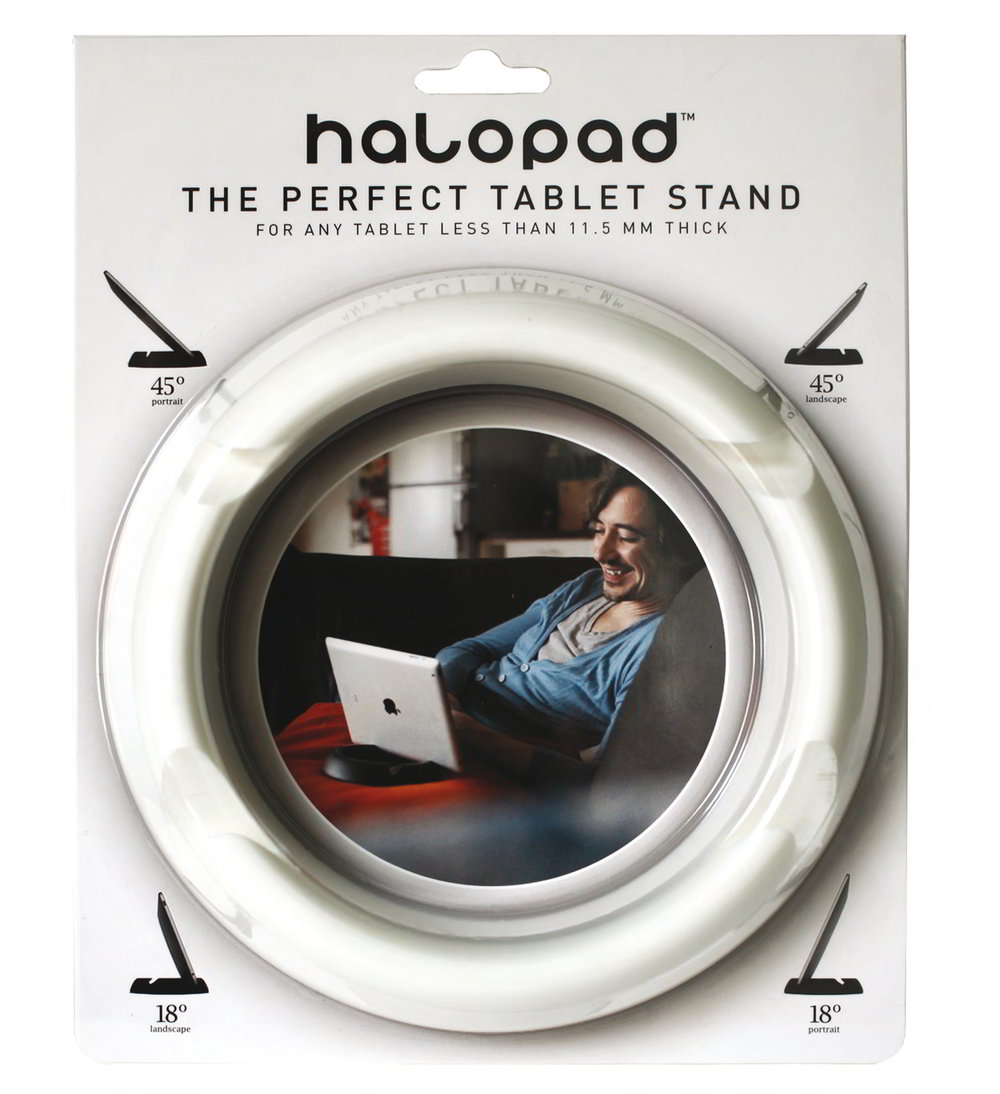halopad - Ständer für iPad, Tablets, eBook-Reader in Weiss