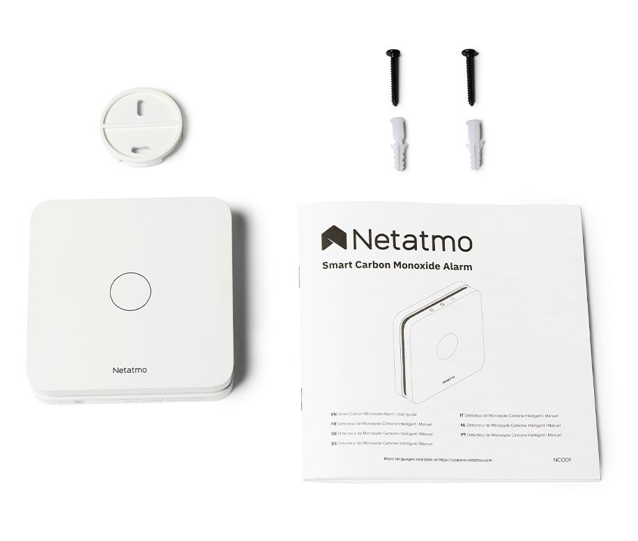 Netatmo Smarter Kohlenmonoxidmelder Alarm (85dB) WLAN - Weiss