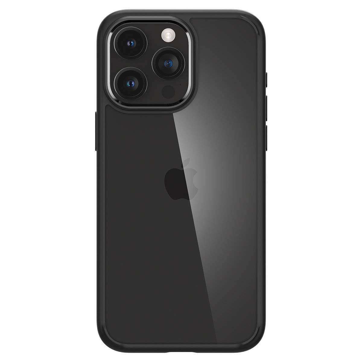 Spigen Crystal Hybrid für iPhone 15 Pro Max Matte black