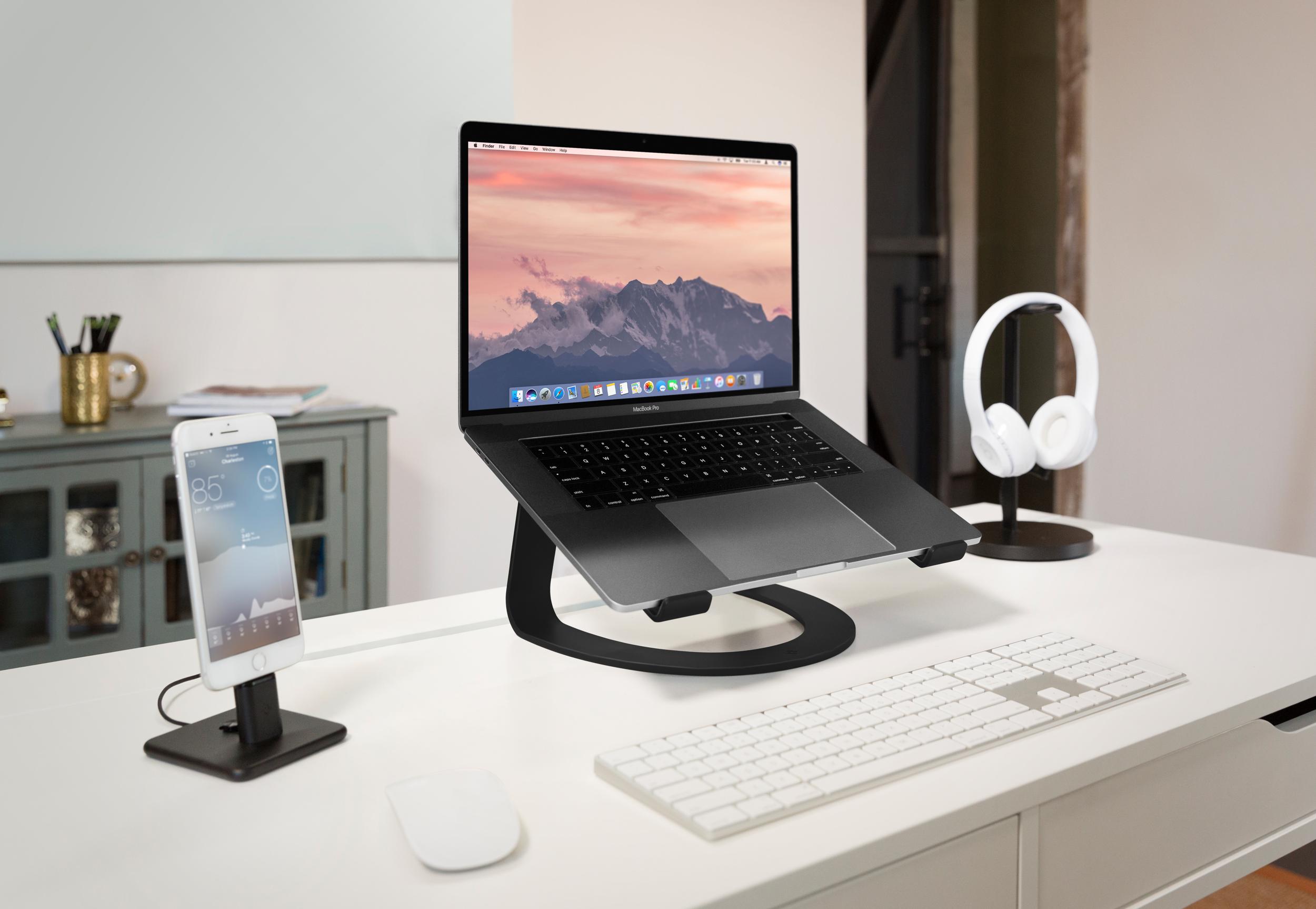 Twelve South Curve Aluminum Stand for MacBook, Notebooks, matt black