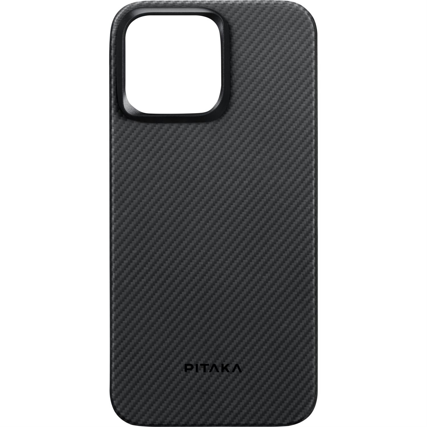 Pitaka MagEZ Case 4 600D for iPhone 15 Plus - Black/Grey Twill