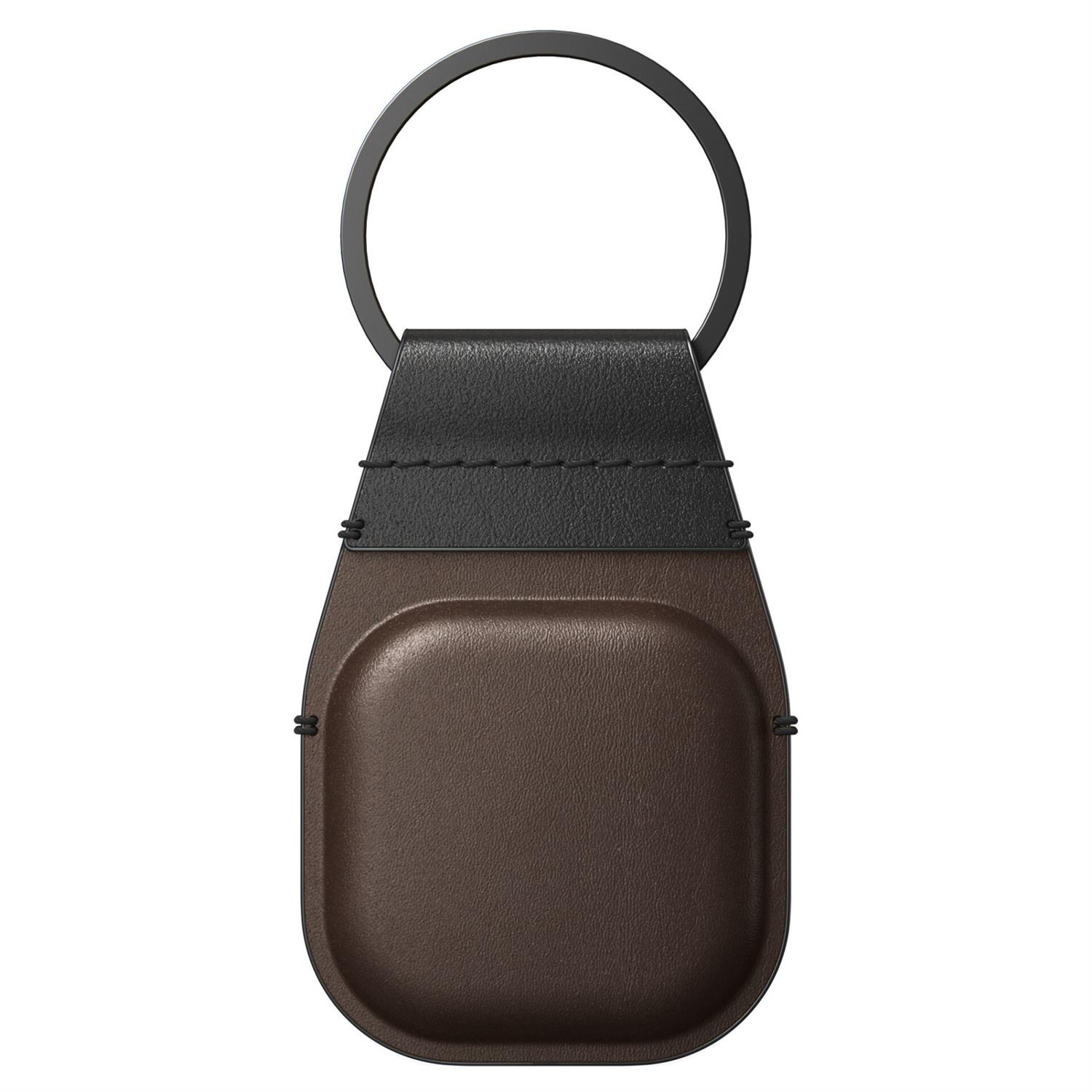 Nomad Airtag Leather Keychain Schlüsselanhänger - Rustic Brown (Braun)