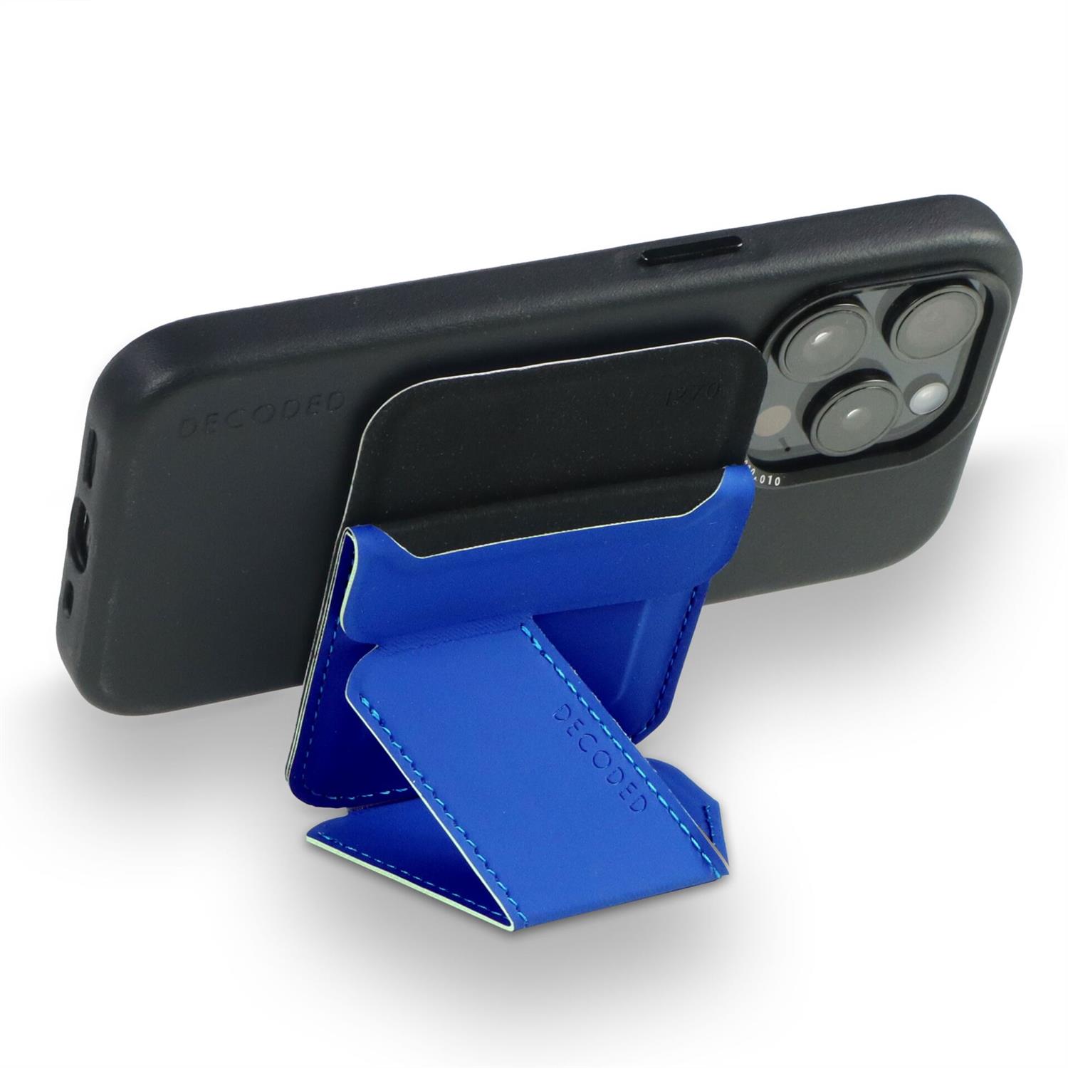 Decoded Silicone MagSafe Card Stand Sleeve - Galactic Blue
