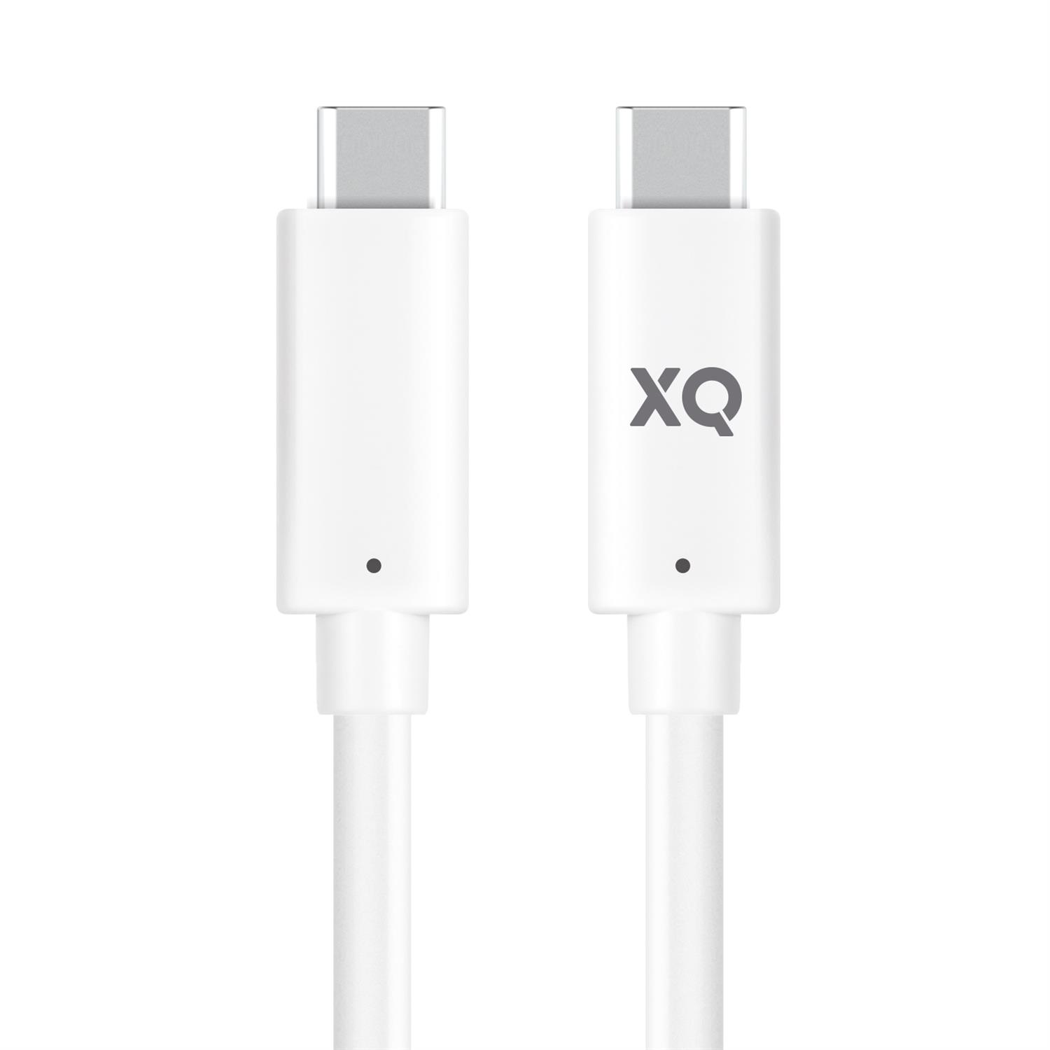 XQISIT Charge & Sync USB-C / USB-C 3.0 100cm - Weiss