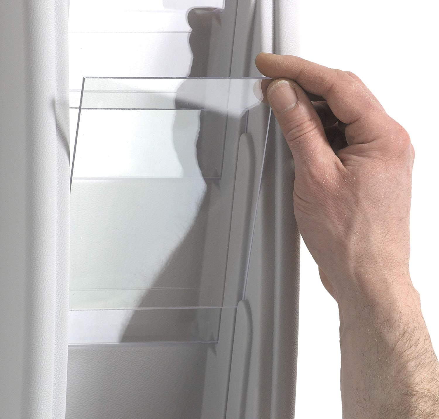 PAPERFLOW Wandprospekthalter Kompakt DIN A4 hoch 4 Fächer - Silber