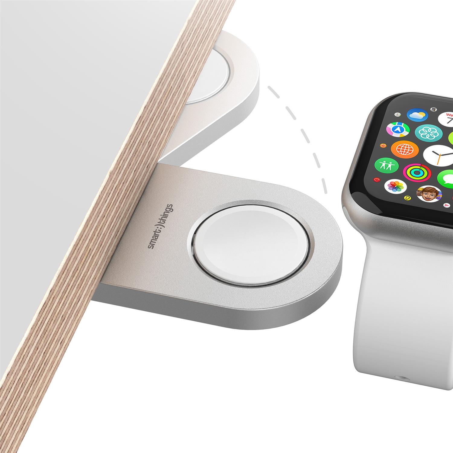 smart things WatchBase s23A - Halter für Apple Watch Charger mit Tischbefestigung