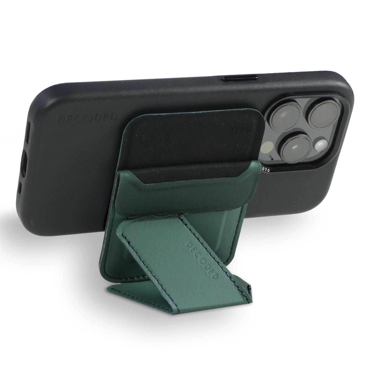 Decoded Silicone MagSafe Card Stand Sleeve - Sage Leaf