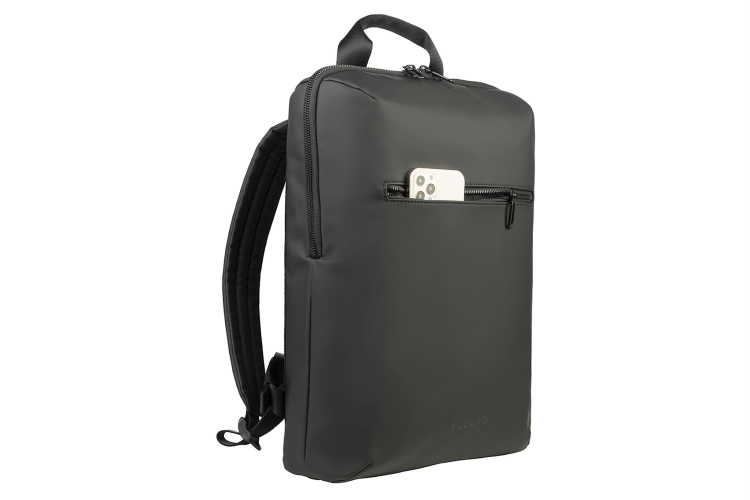 Tucano GOMMO Backpack/Rucksack für Notebooks 15.6 Zoll, MacBook Air 15, MacBook Pro 16 in Schwarz