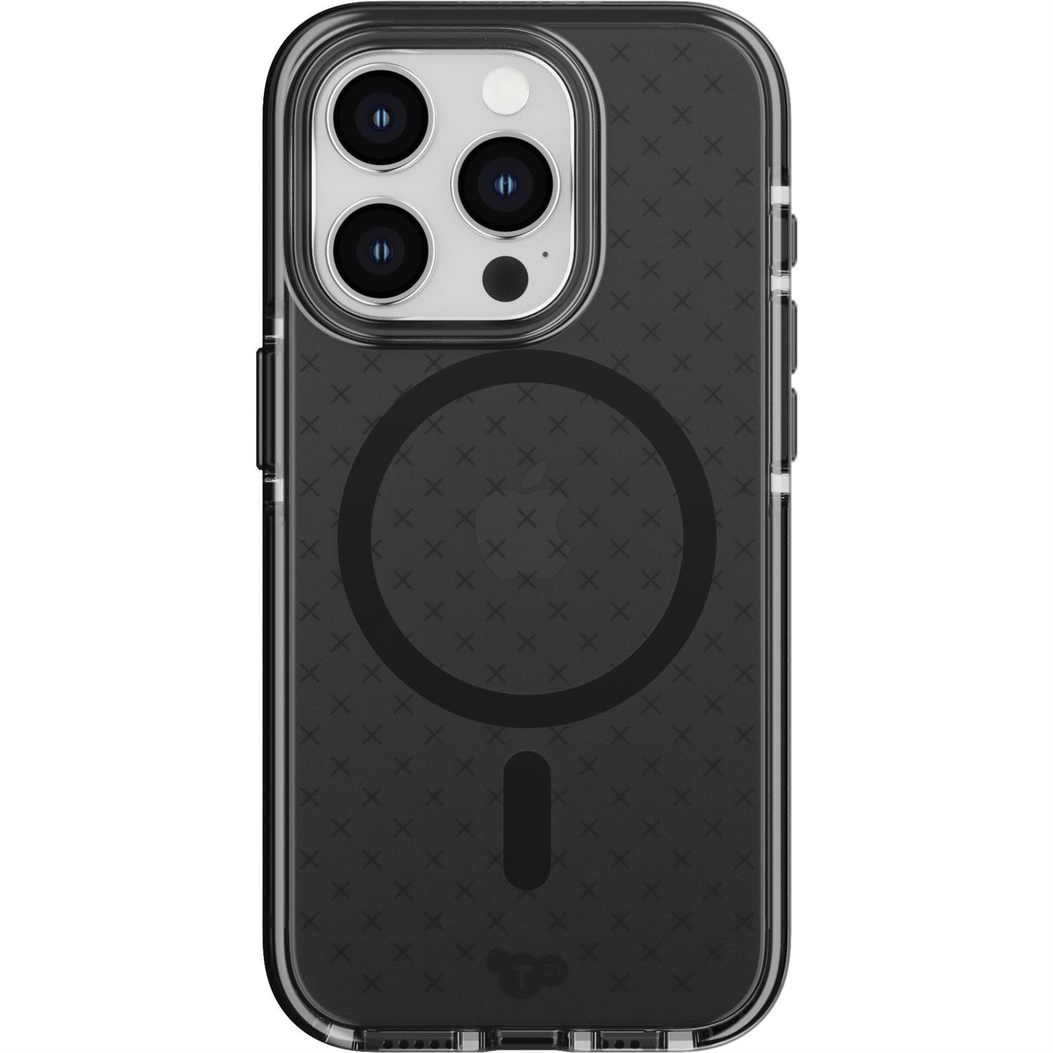 Tech21 EvoCheck Case MagSafe for Apple iPhone 15 Pro - Smokey/Black