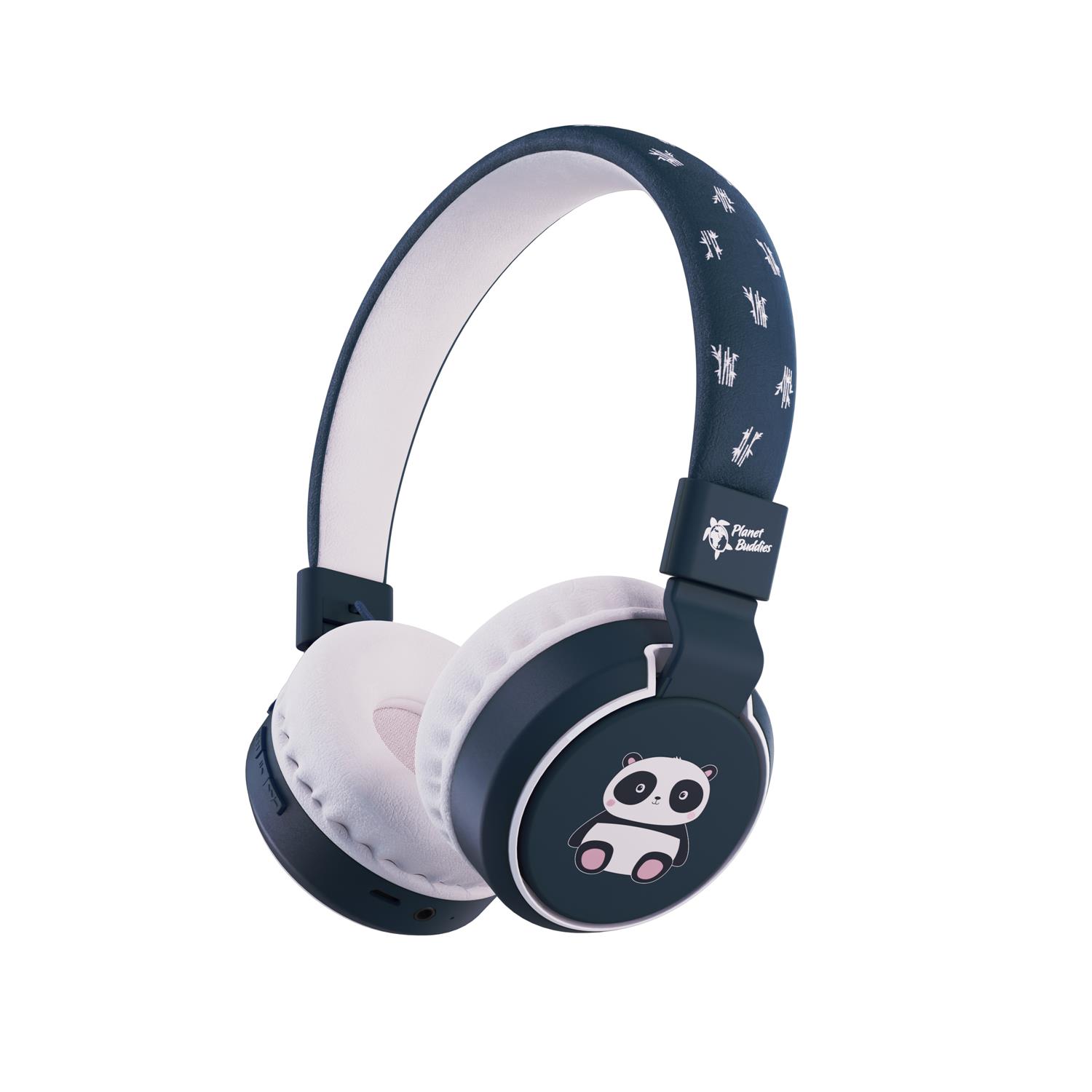 Planet Buddies Panda Wireless Headphones V3  in Schwarz