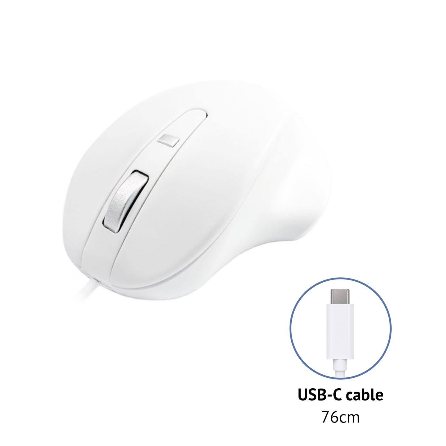 Matias USB-C mouse made of PBT, wired, white
