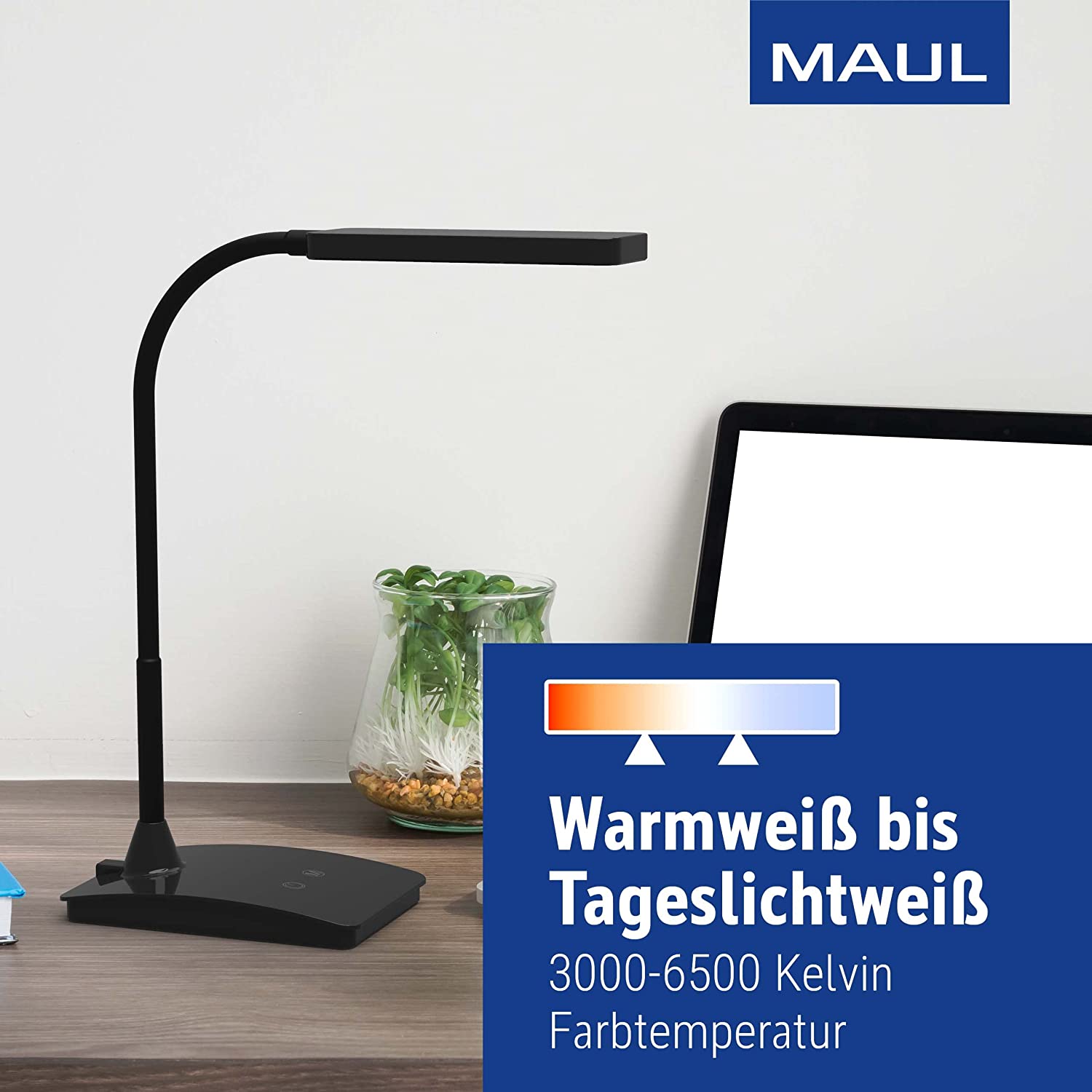 MAUL pearly 8201790 colour vario LED-Tischlampe 6 W - Schwarz