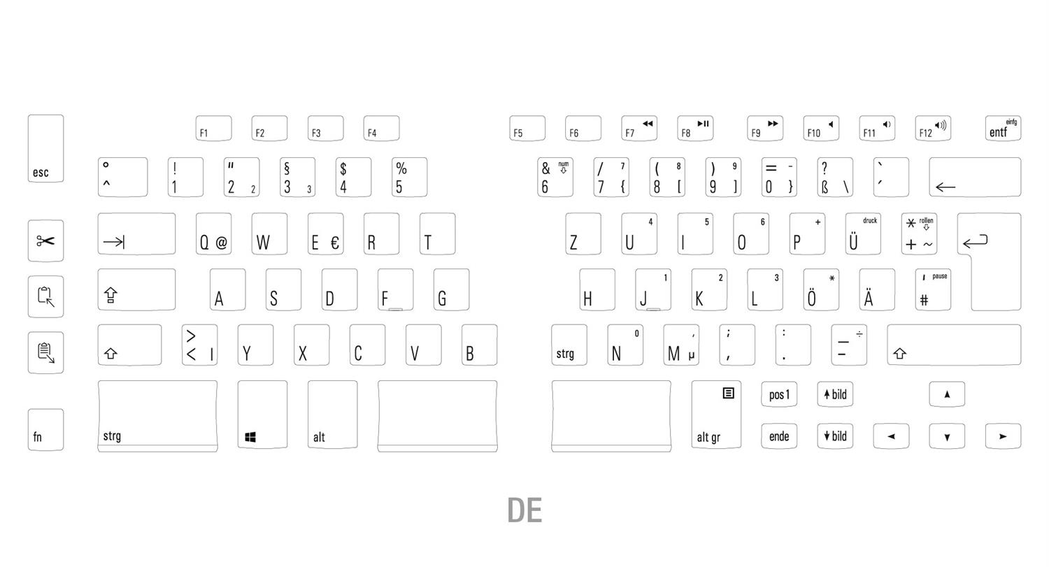 Matias Programmable Ergo Pro Keyboard EN for Mac