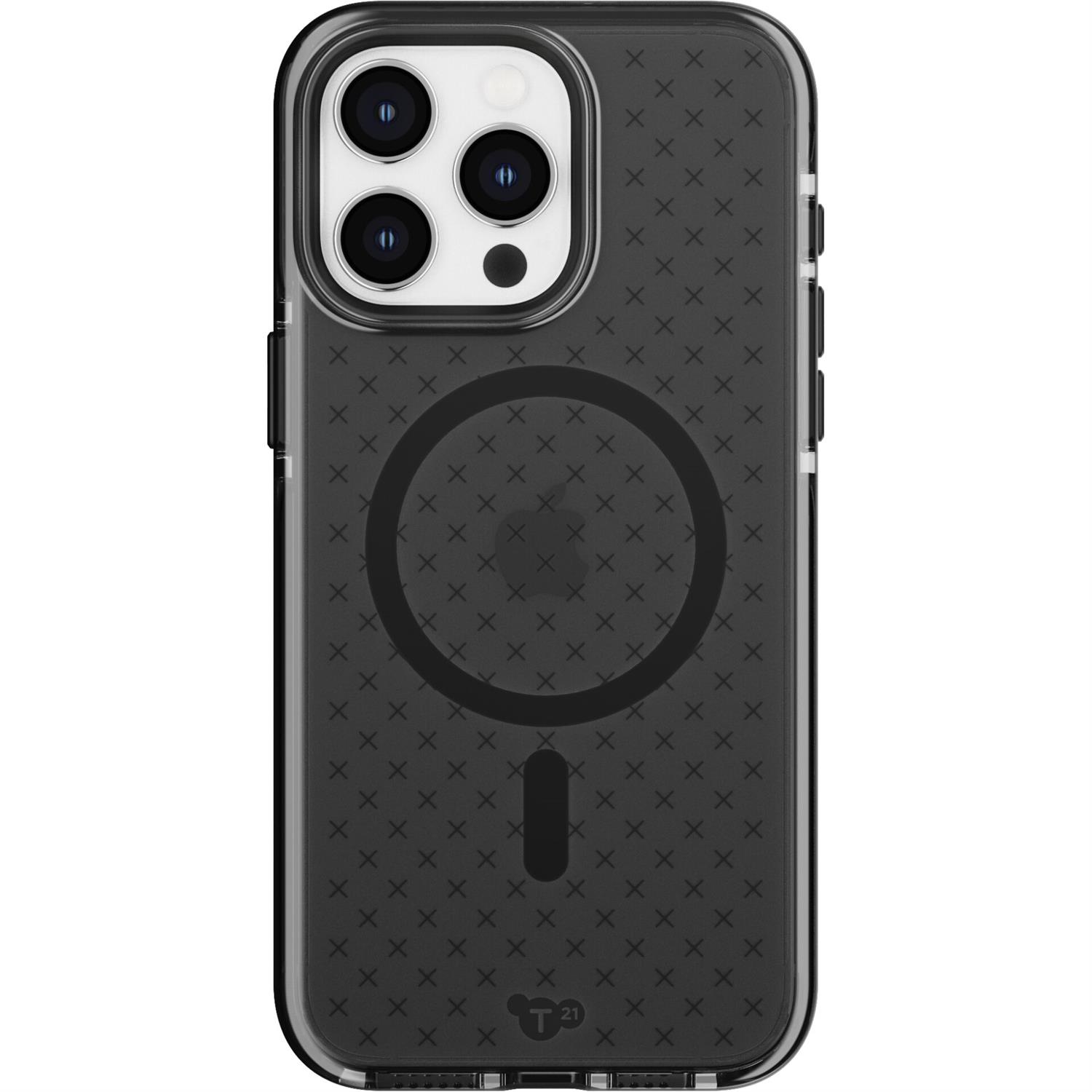 Tech21 EvoCheck Case MagSafe for Apple iPhone 15 Pro Max - Smokey/Black