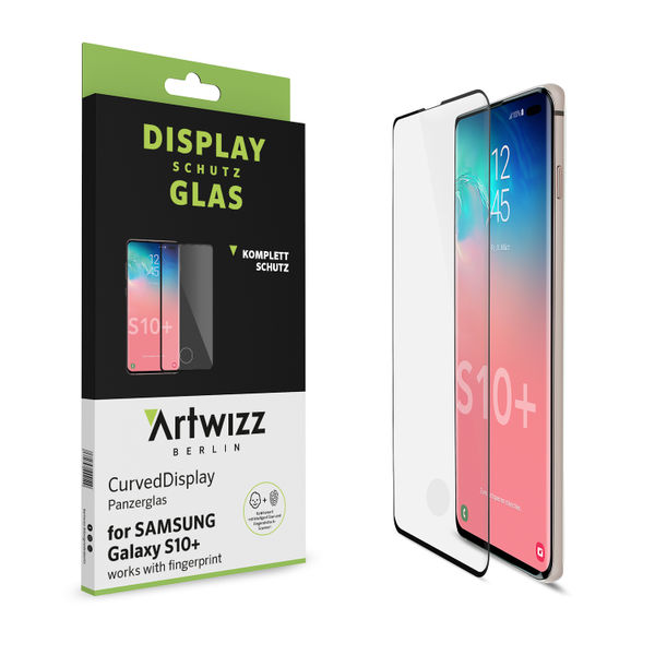 Artwizz CurvedDisplay Glas Protection für Samsung Galaxy S10 Plus (mit Fingerprint Function)