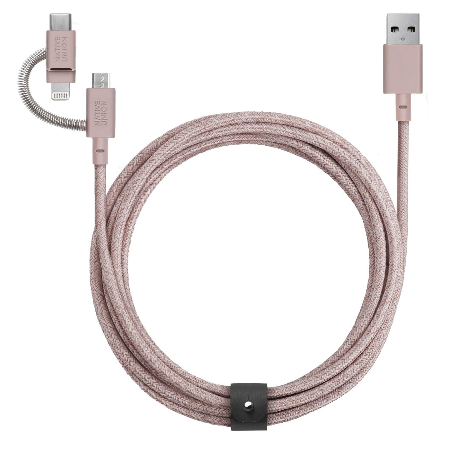 Native Union Belt Cable Universal - 2m - Rose