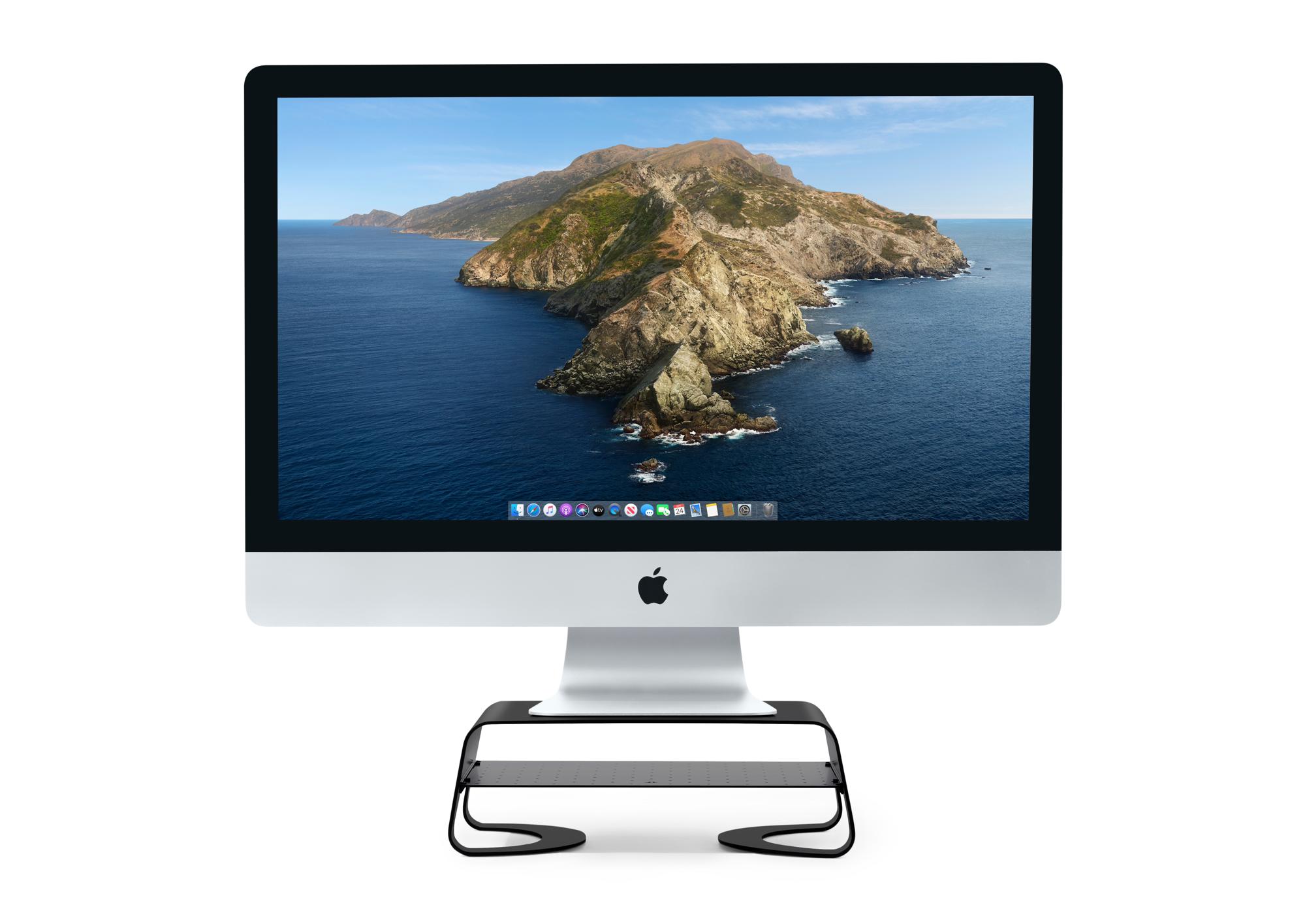 Twelve South Curve Riser Desktop Stand for Monitor or iMac - Black