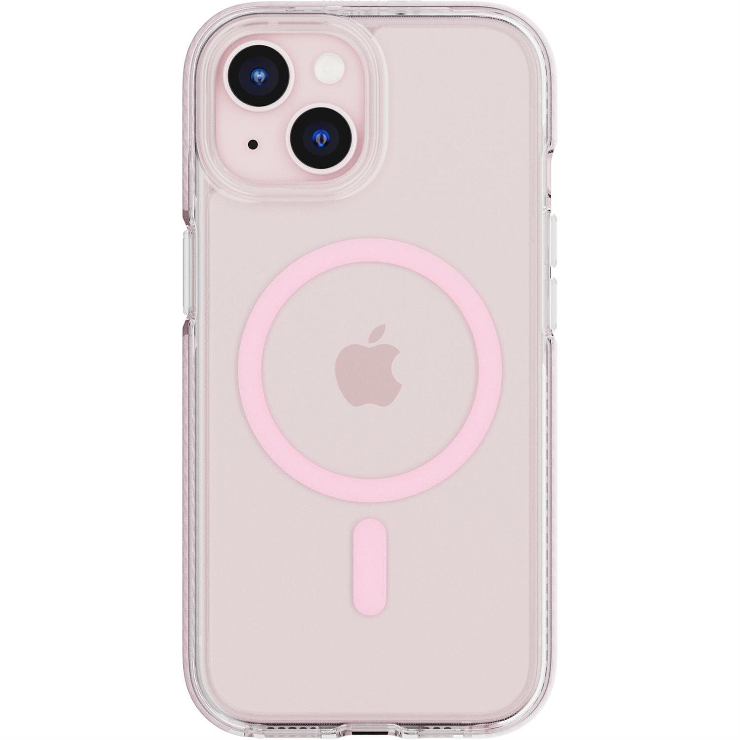 Tech21 EvoCrystal Case MagSafe für Apple iPhone 15 in Pink