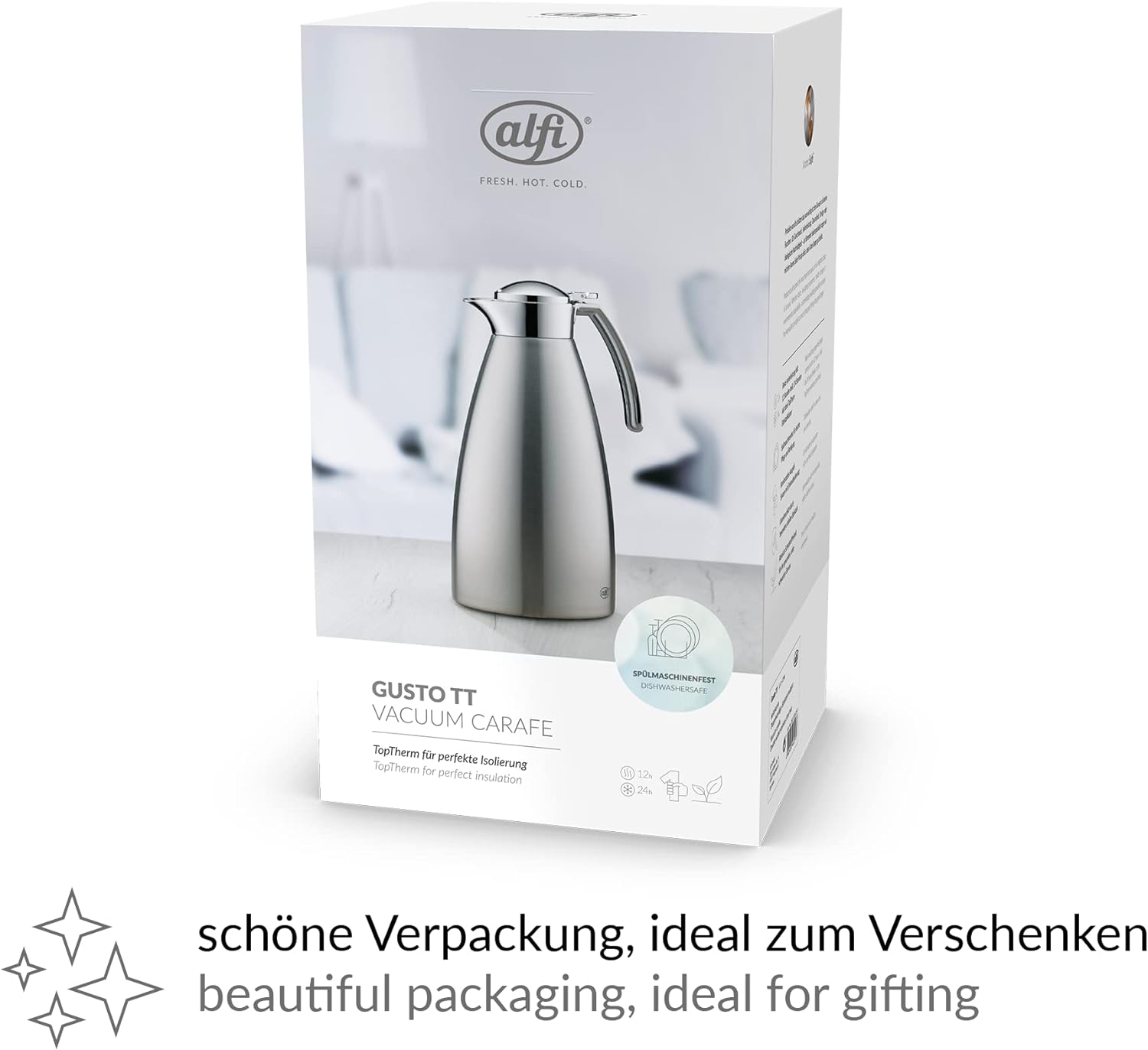 alfi Isolierkanne Gusto Toptherm 1,5 l - silber 