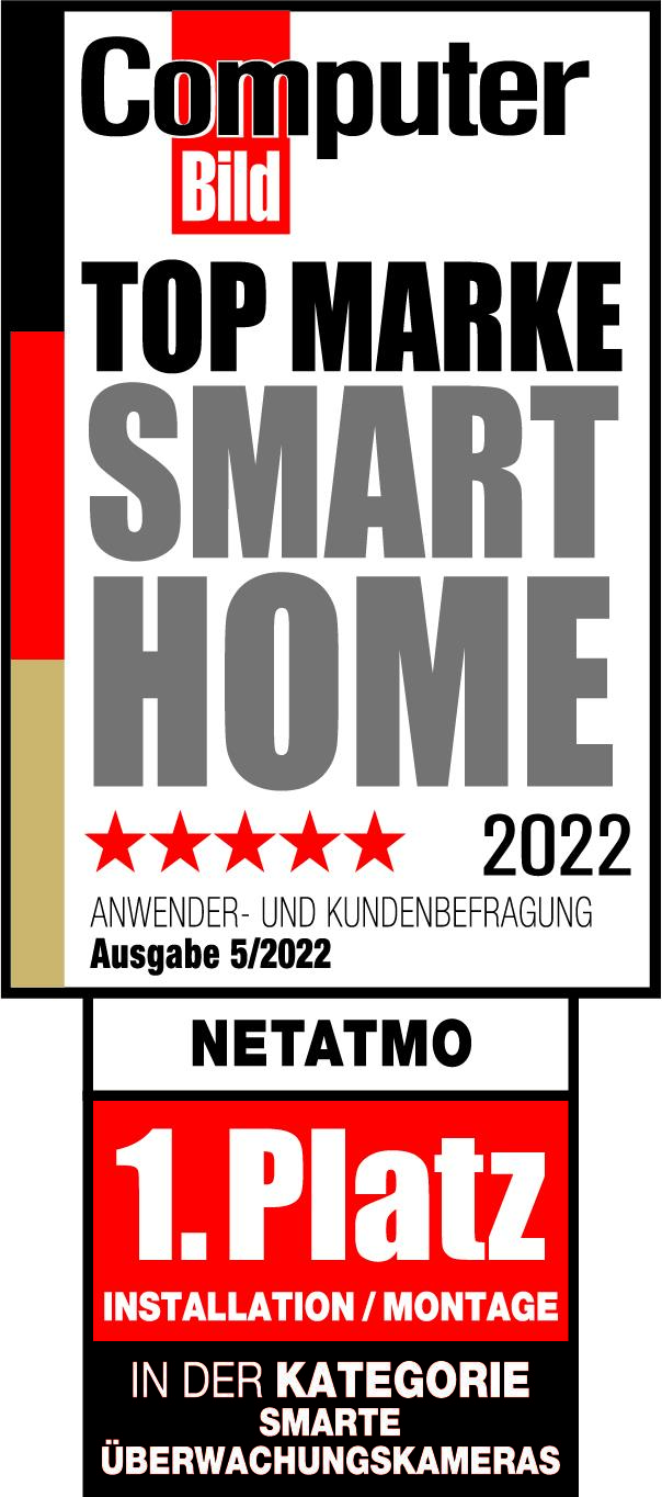 Netatmo Smarte Außenkamera mit Sirene in Weiss