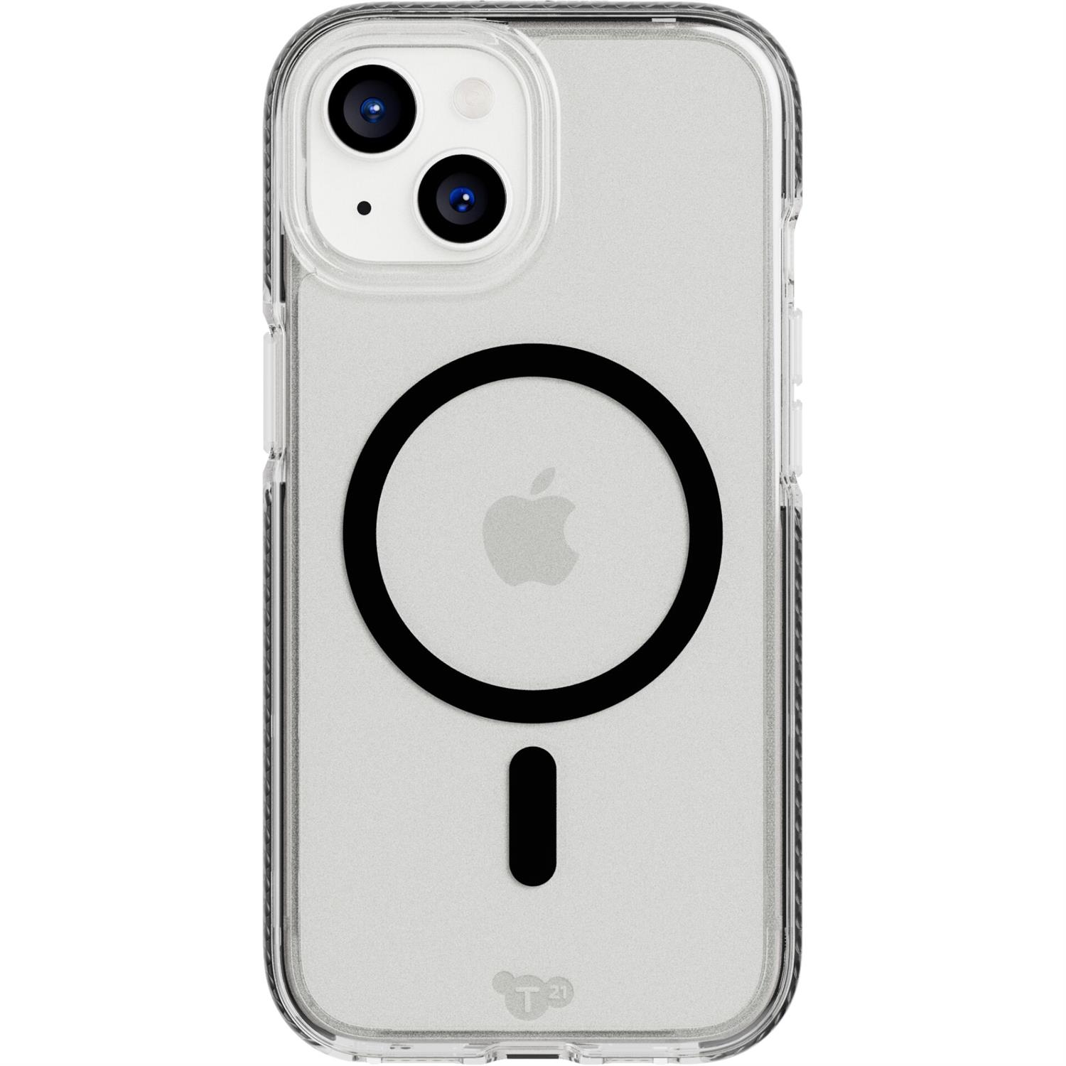 Tech21 EvoCrystal Case MagSafe für Apple iPhone 15 in Schwarz