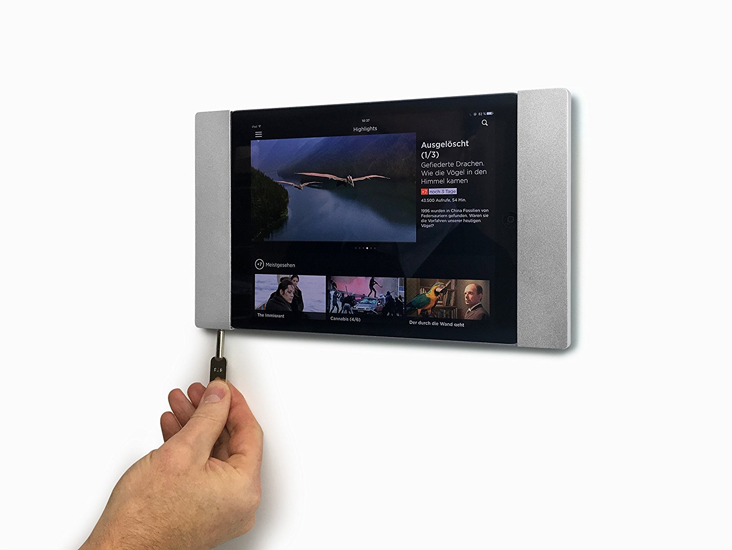 smart things sDock Fix Air s11 - schwarz -  Wandhalterung/Ladestation mit Lightning-Dock für iPad Air 1, 2, iPad Pro 9,7, iPad 2017/2018